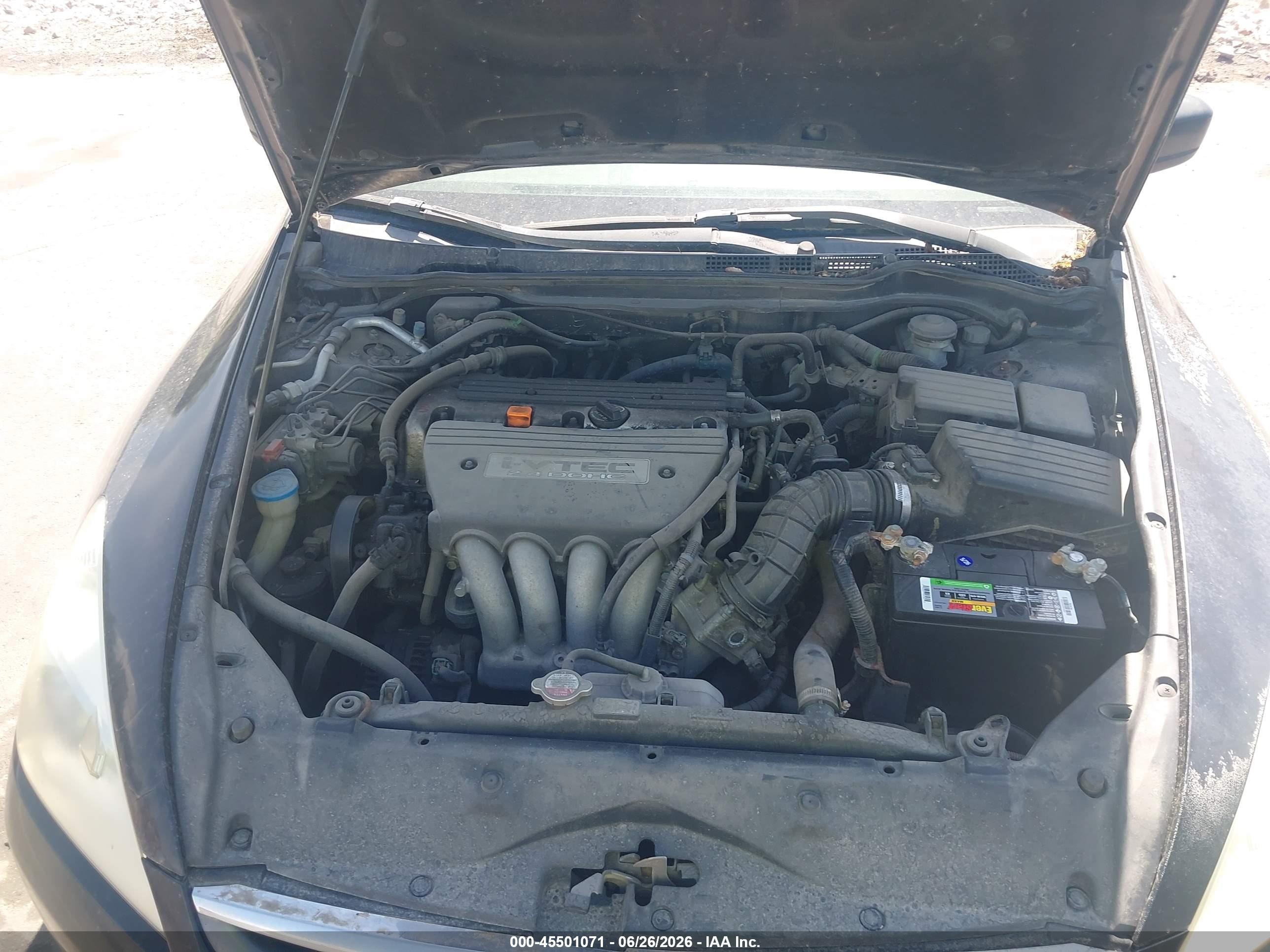 2006 Honda Accord 2.4 Lx White vin: 1HGCM55416A059461