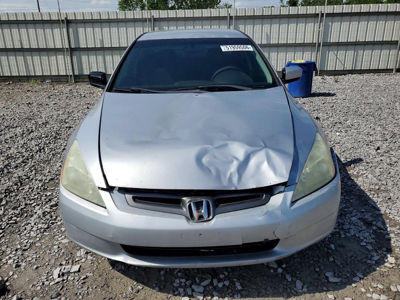 2003 Honda Accord Lx Silver vin: 1HGCM55433A048344