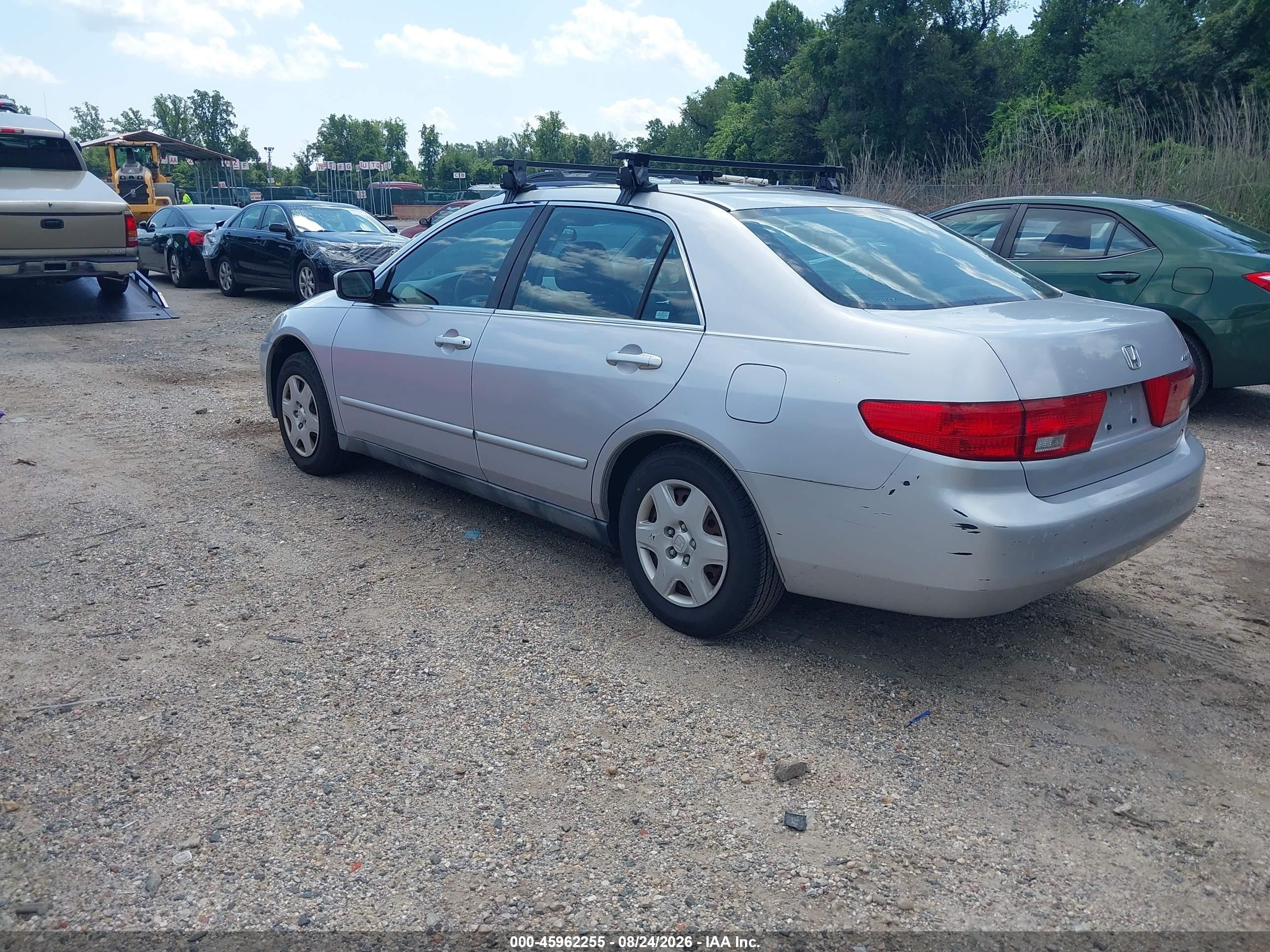 2005 Honda Accord 2.4 Lx Silver vin: 1HGCM55435A000331