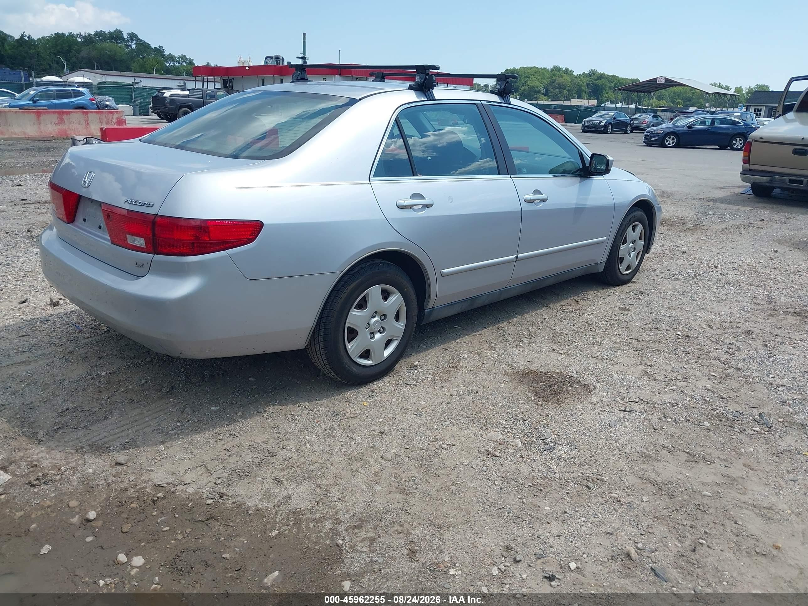 2005 Honda Accord 2.4 Lx Silver vin: 1HGCM55435A000331