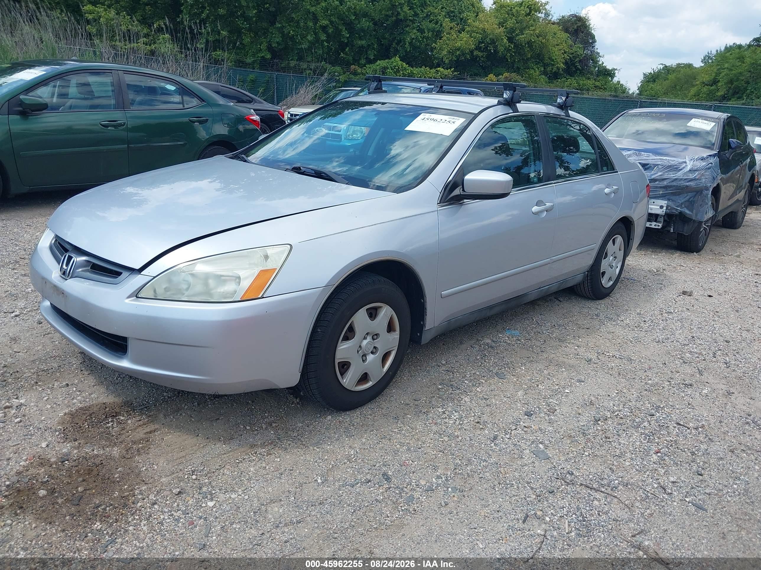 2005 Honda Accord 2.4 Lx Silver vin: 1HGCM55435A000331