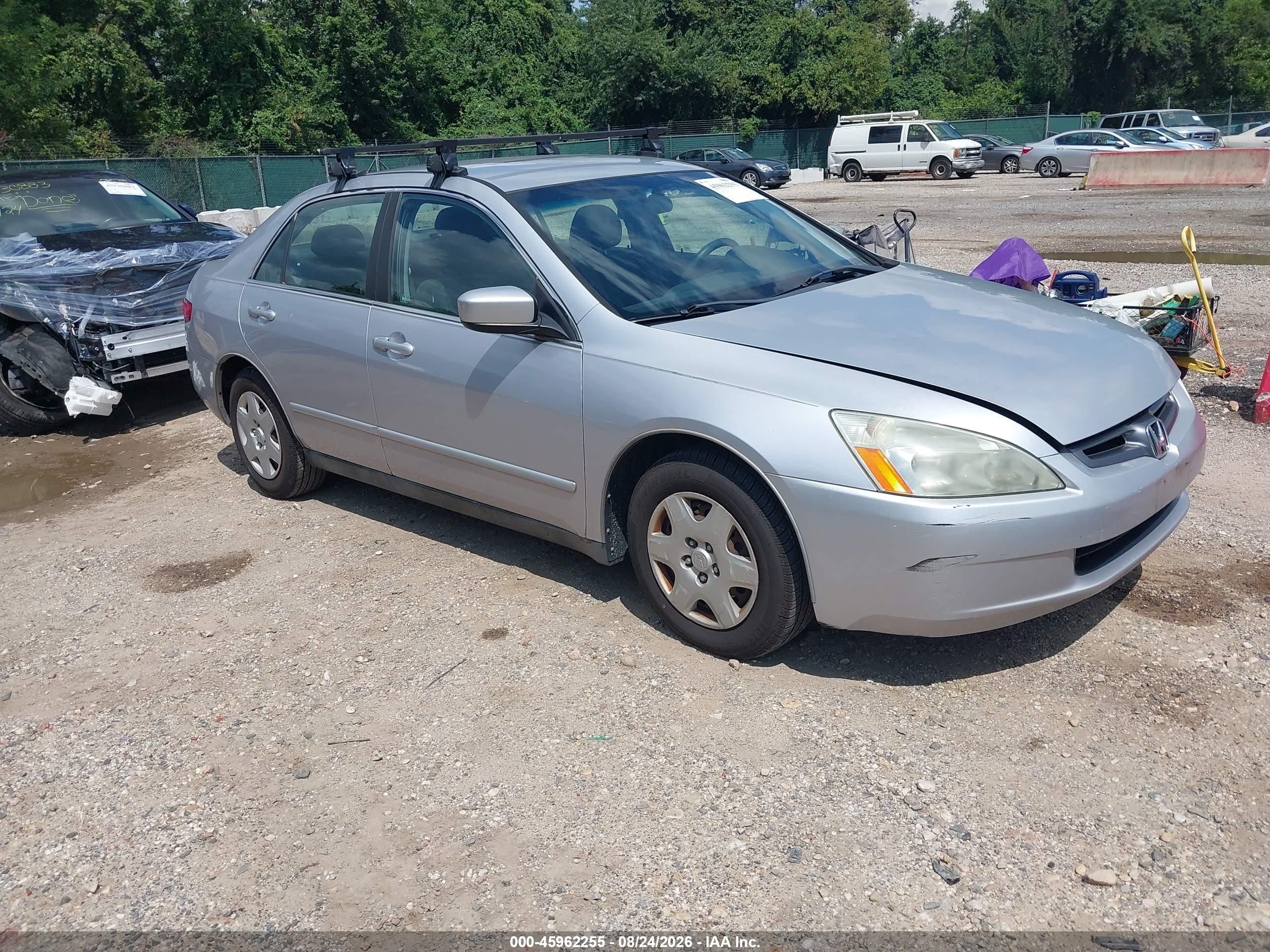 2005 Honda Accord 2.4 Lx Silver vin: 1HGCM55435A000331