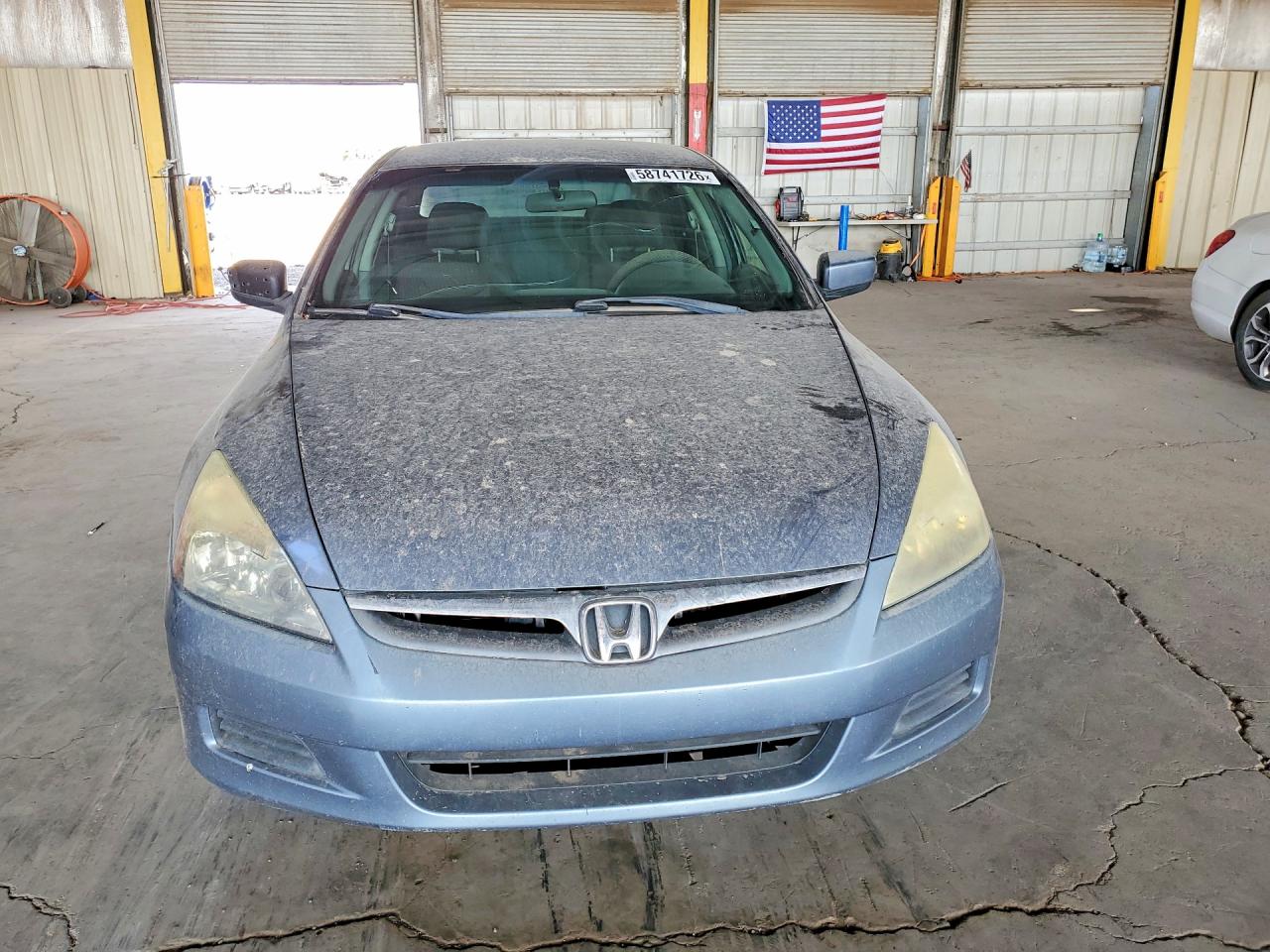 2007 Honda Accord Lx Blue vin: 1HGCM55447A008845