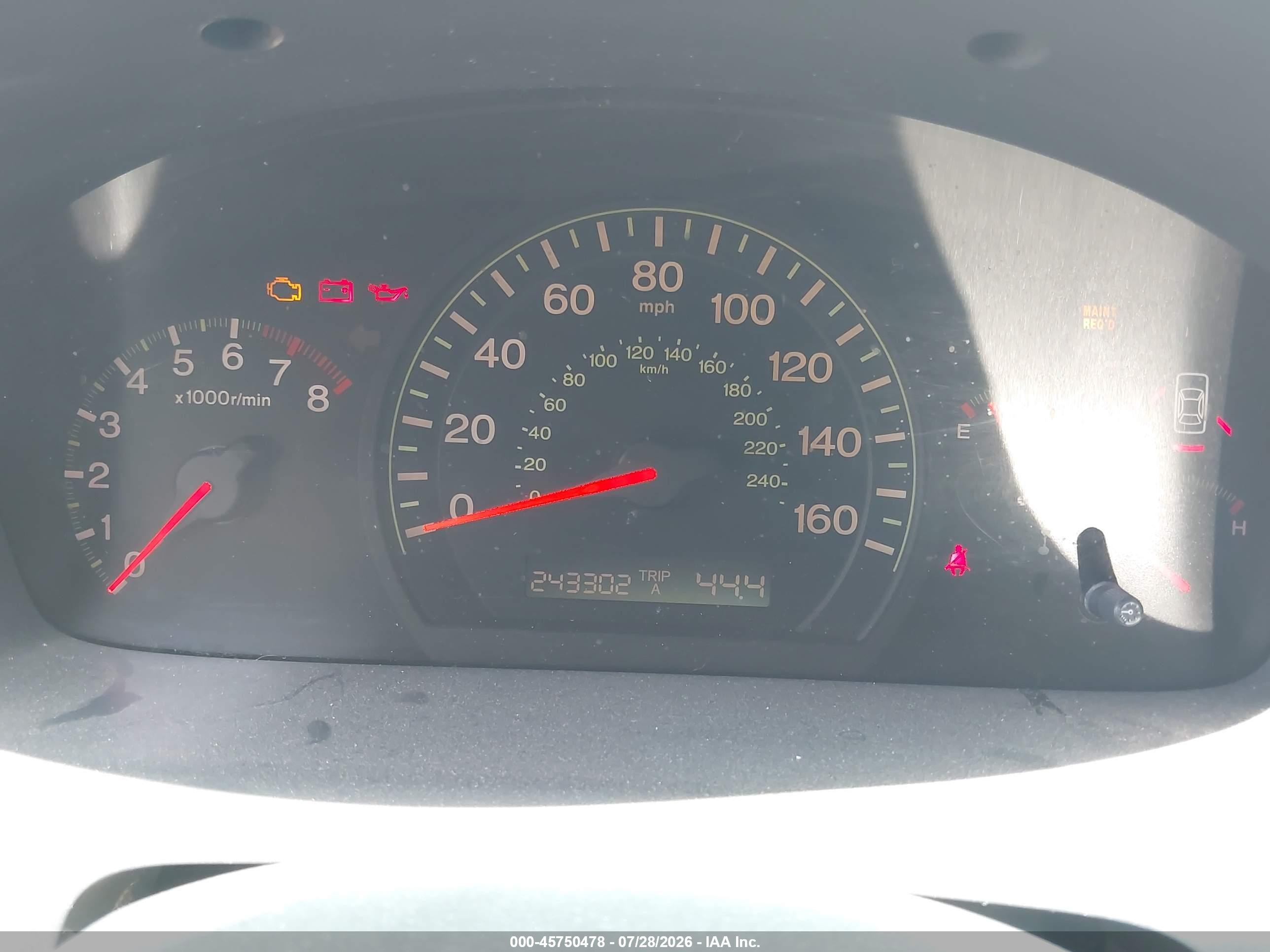 2005 Honda Accord 2.4 Lx White vin: 1HGCM55455A123564