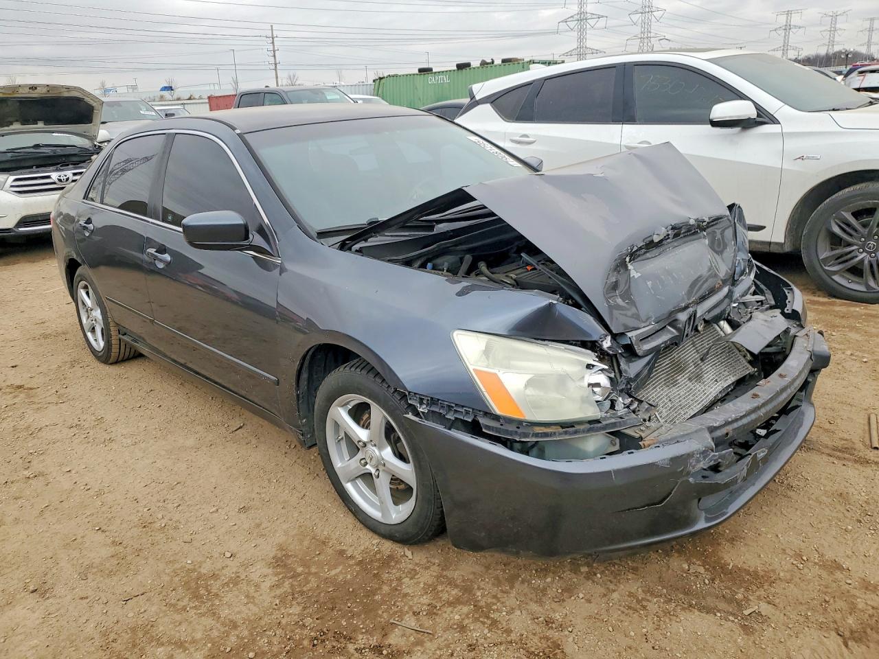 2005 Honda Accord Lx Серый vin: 1HGCM55455A187782