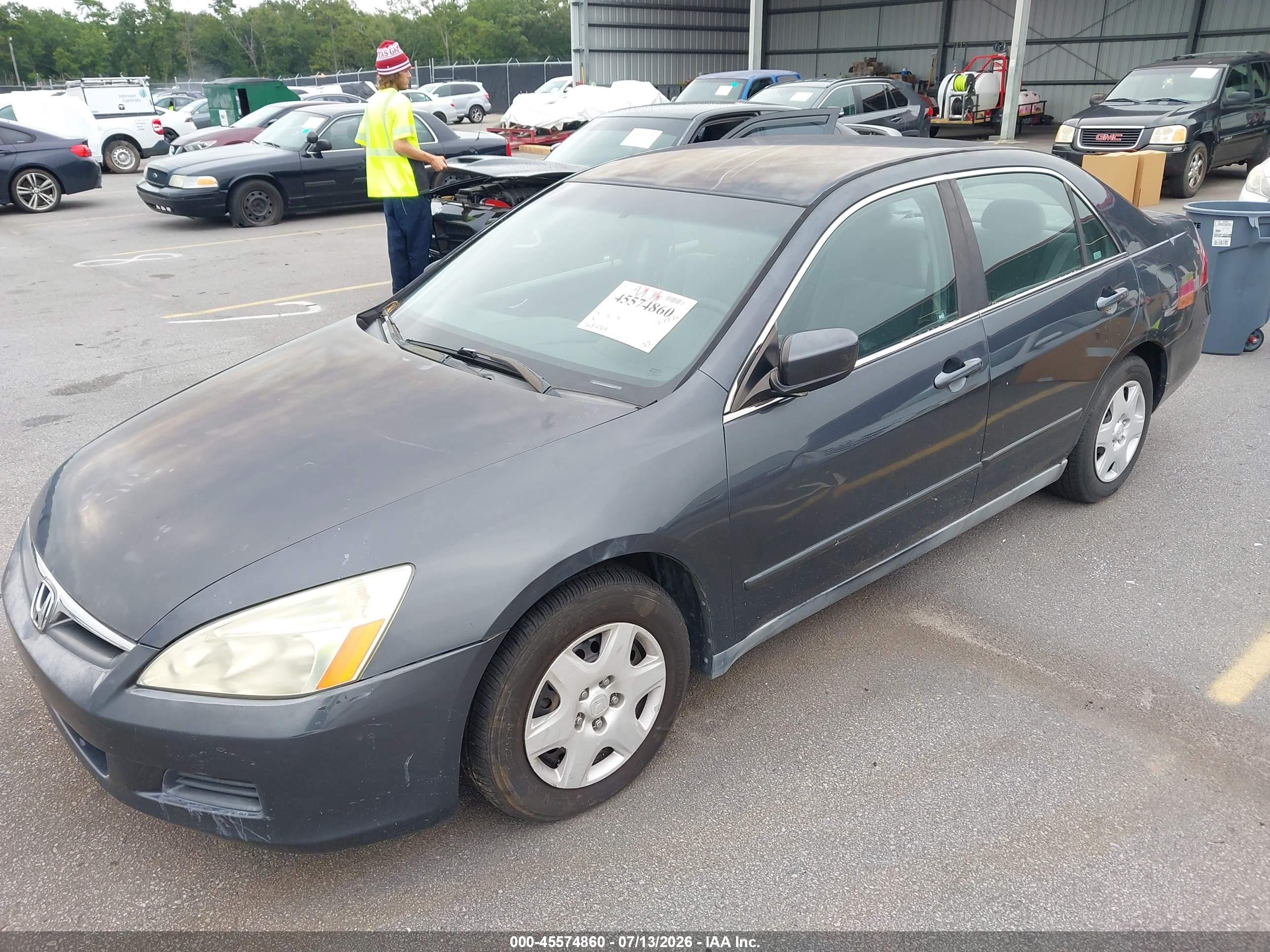 2006 Honda Accord 2.4 Lx Gray vin: 1HGCM55476A036704