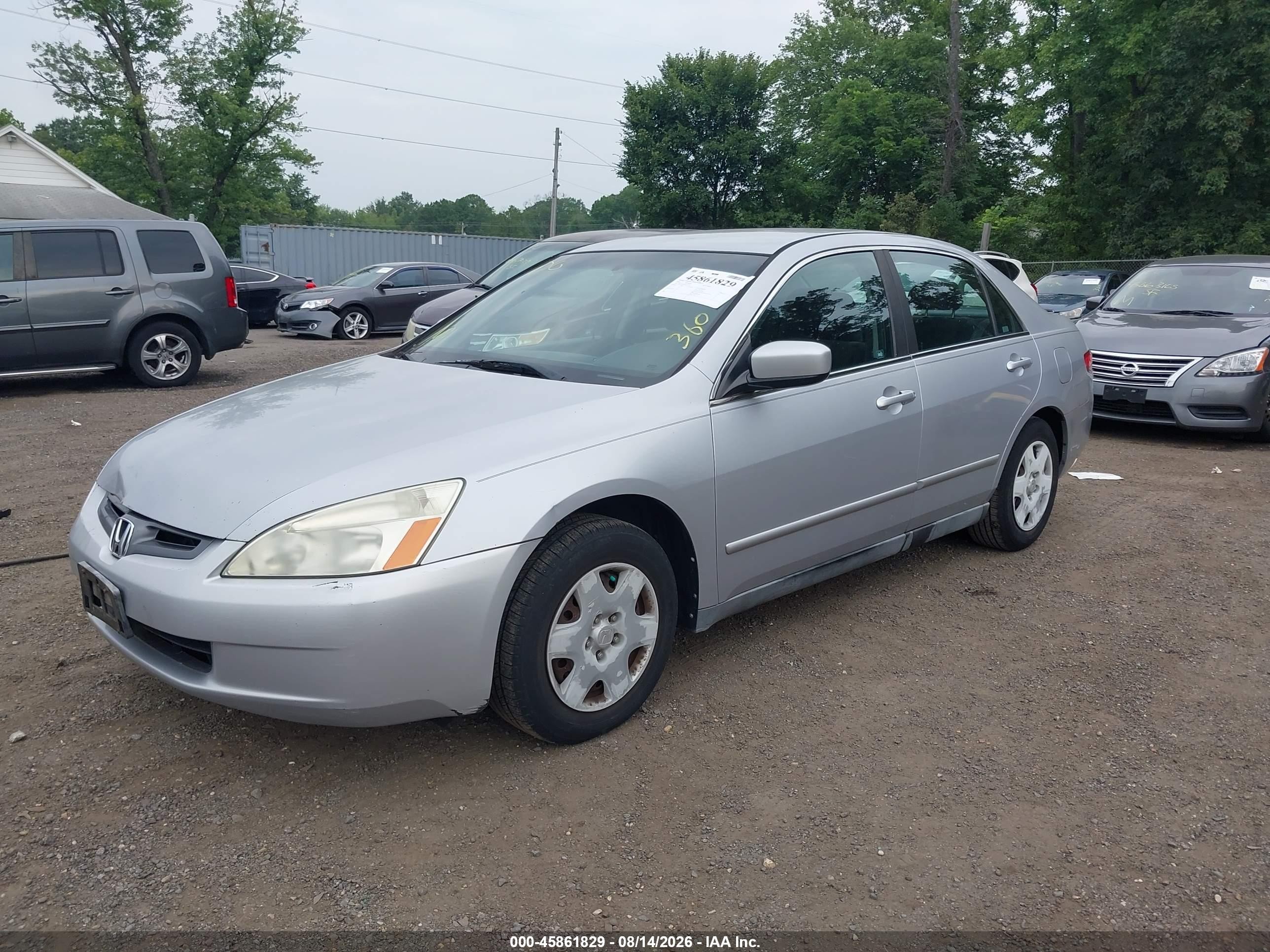 2005 Honda Accord 2.4 Lx Серебряный vin: 1HGCM55485A193303