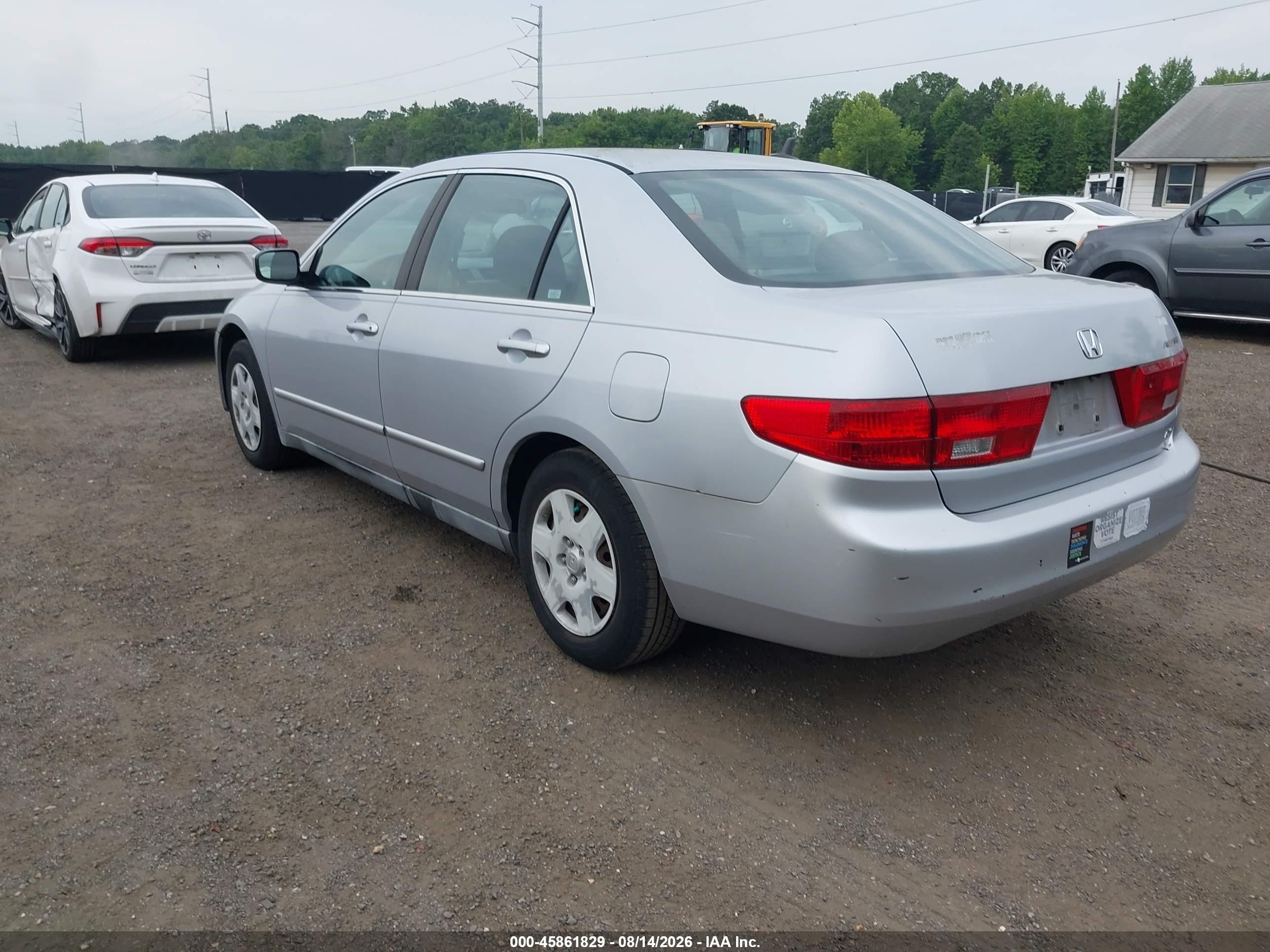 2005 Honda Accord 2.4 Lx Серебряный vin: 1HGCM55485A193303