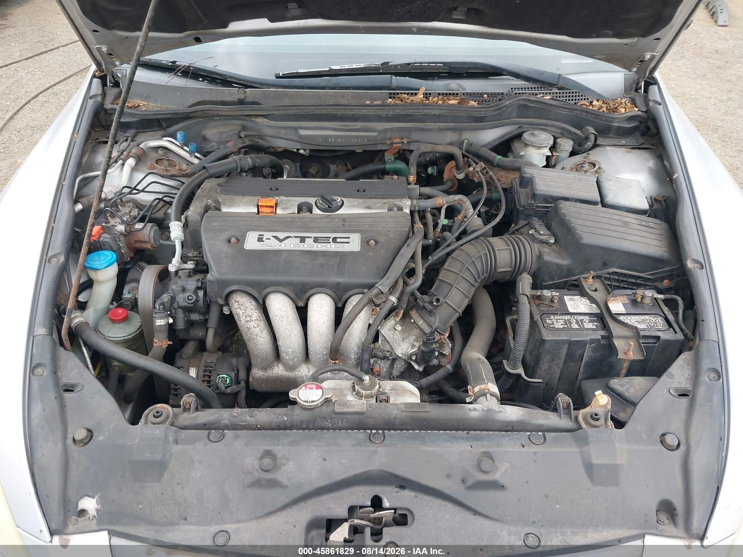 2005 Honda Accord 2.4 Lx Серебряный vin: 1HGCM55485A193303