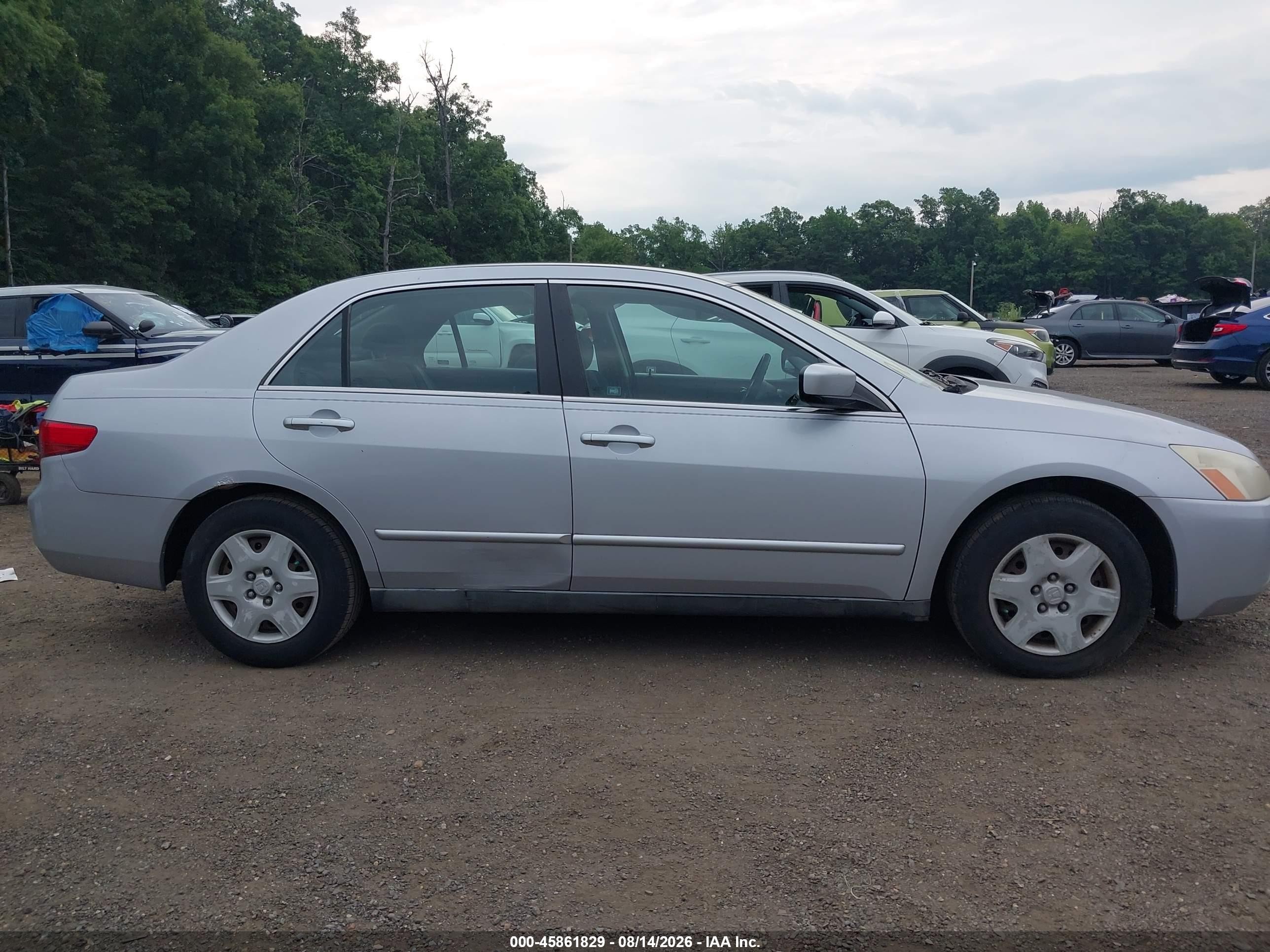 2005 Honda Accord 2.4 Lx Серебряный vin: 1HGCM55485A193303