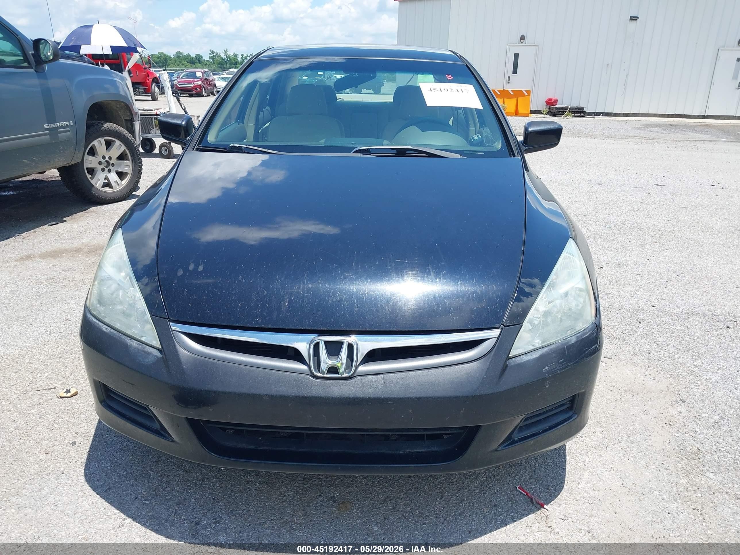 2007 Honda Accord 2.4 Lx Black vin: 1HGCM55487A098677