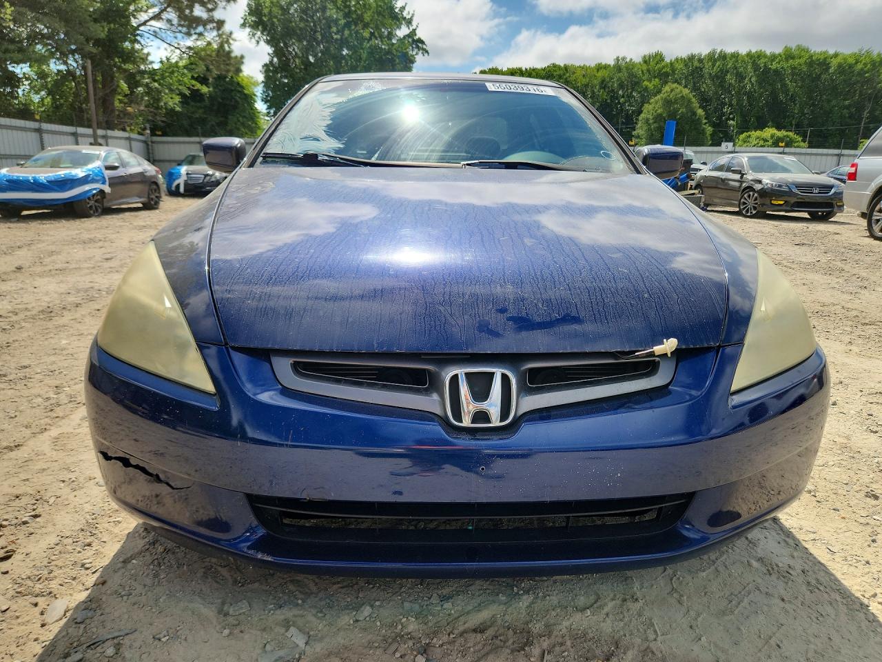 2005 Honda Accord Lx Blue vin: 1HGCM55495A132669