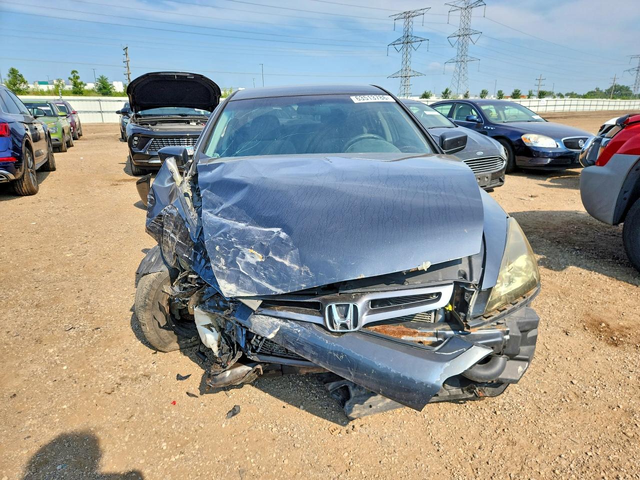 2005 Honda Accord Lx Blue vin: 1HGCM55495A179801