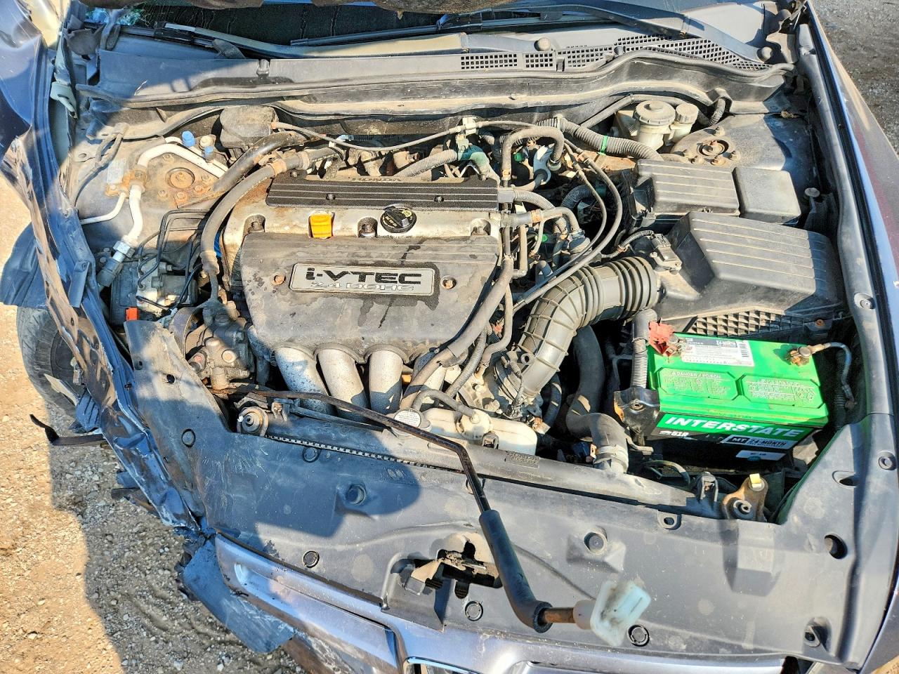 2005 Honda Accord Lx Blue vin: 1HGCM55495A179801