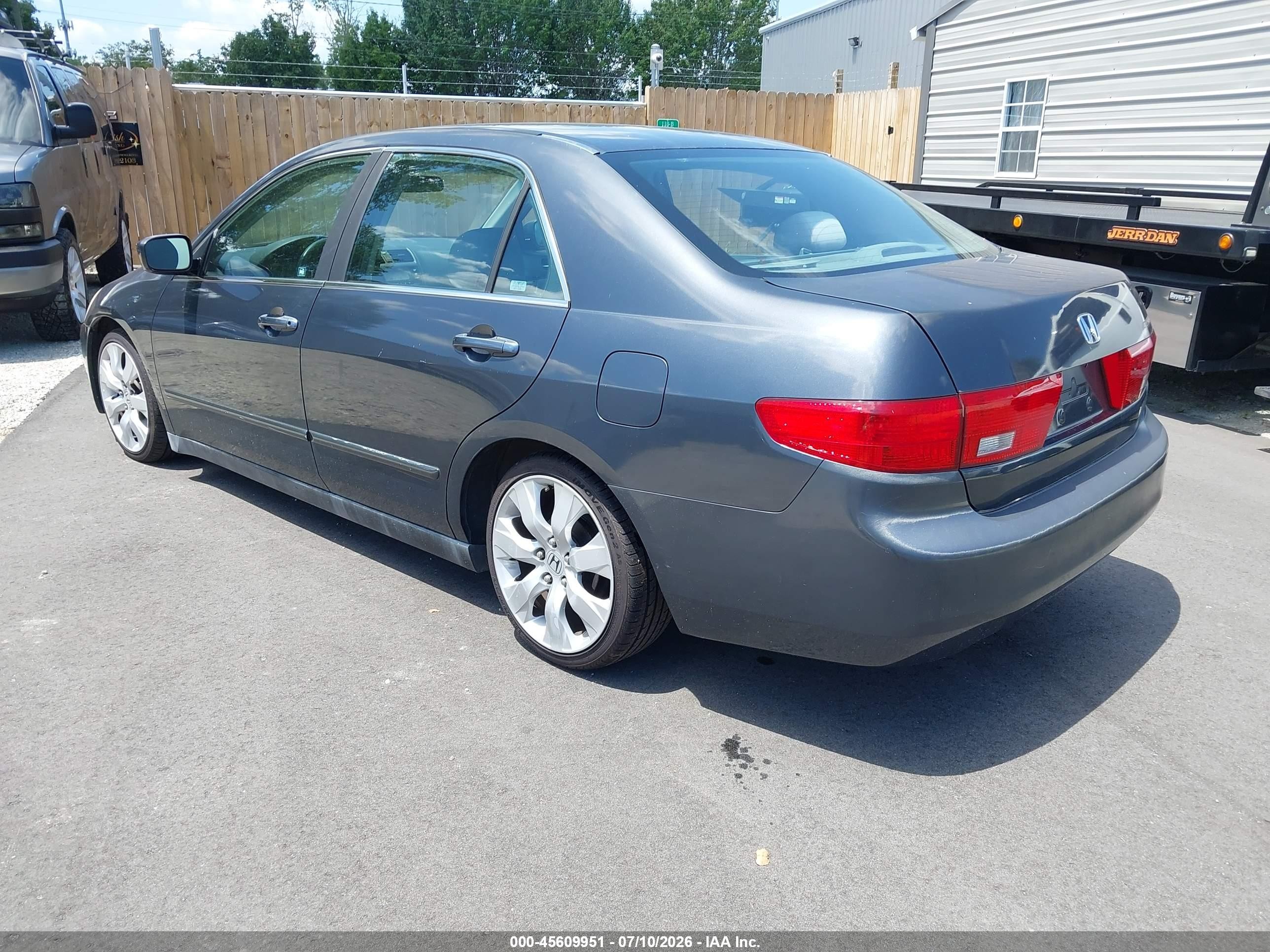 2005 Honda Accord 2.4 Lx Gray vin: 1HGCM55495A193603