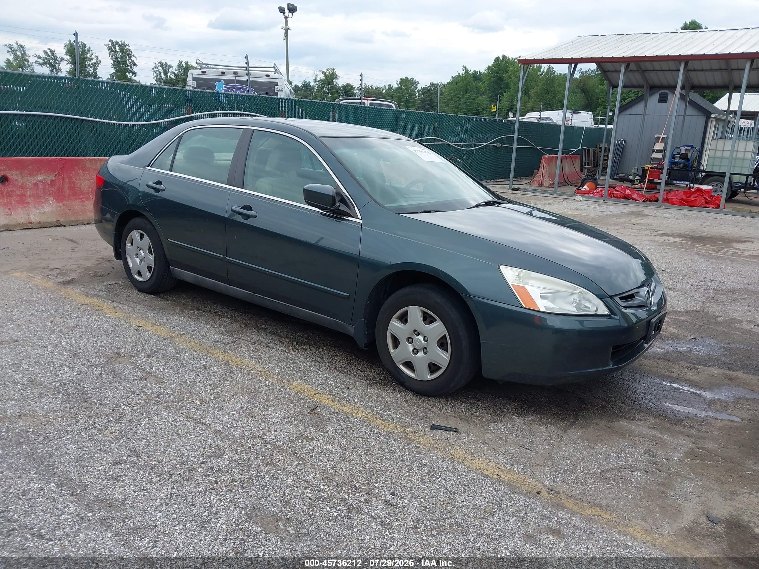 2005 Honda Accord 2.4 Lx Green vin: 1HGCM554X5A145270