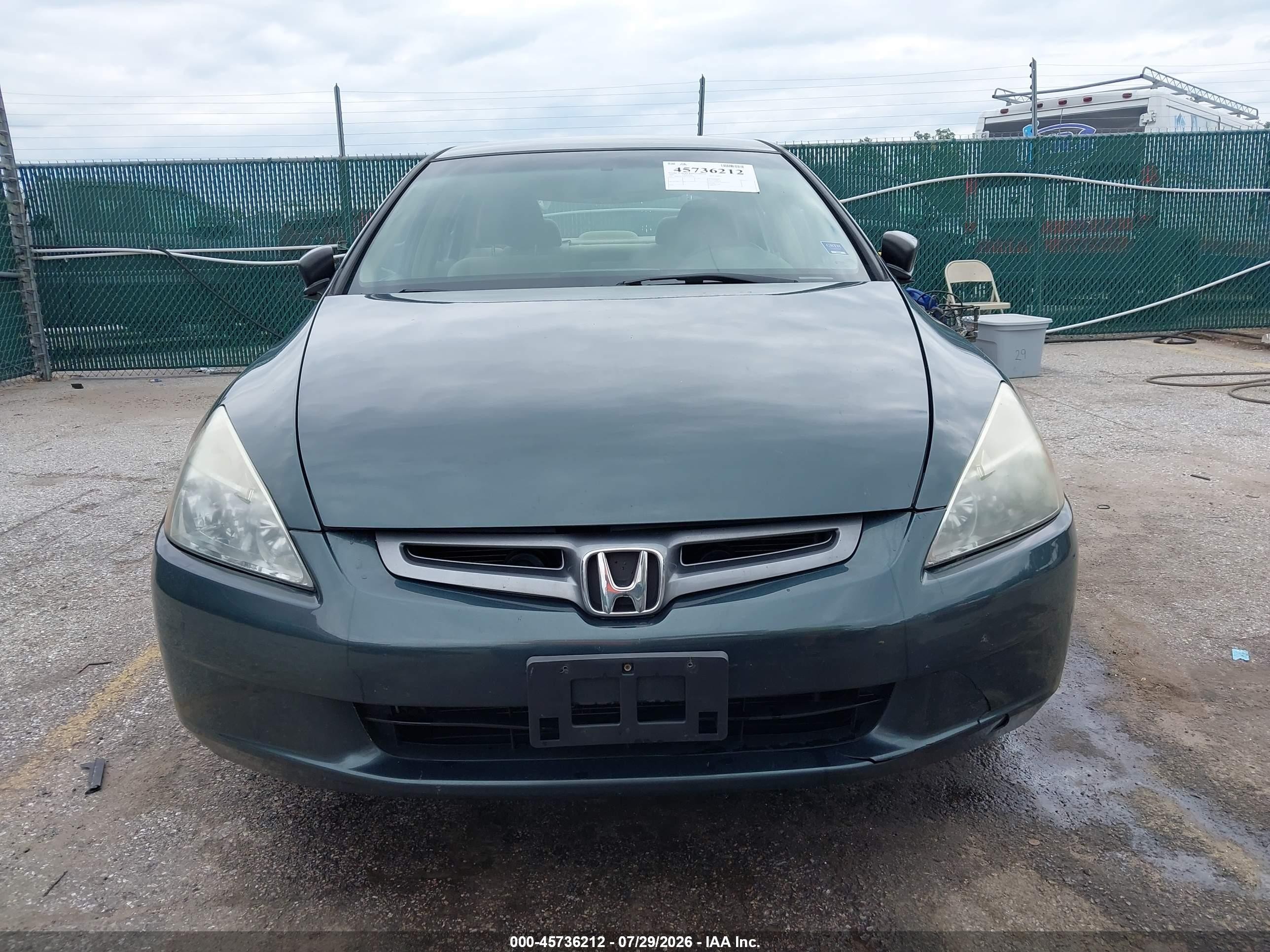 2005 Honda Accord 2.4 Lx Green vin: 1HGCM554X5A145270
