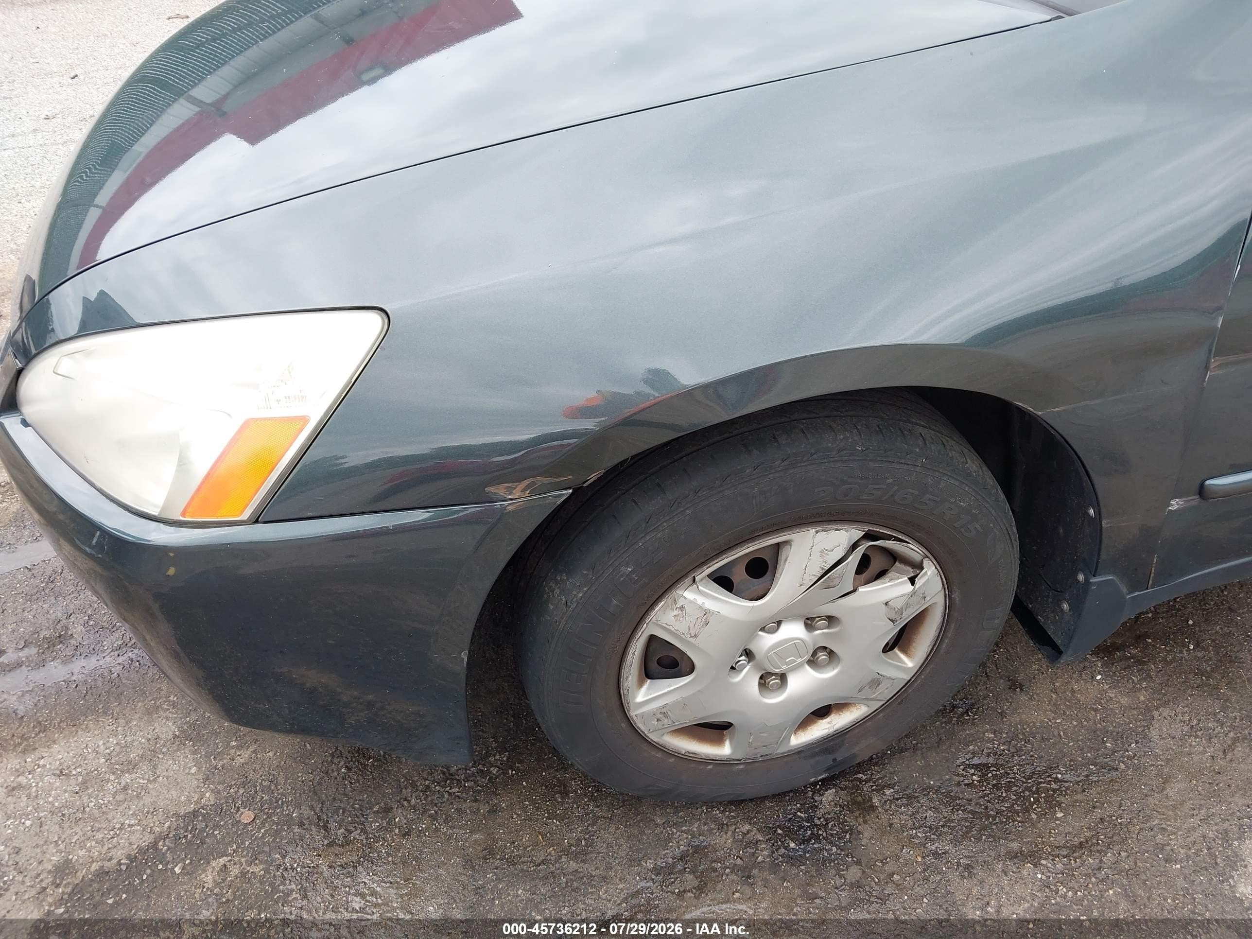 2005 Honda Accord 2.4 Lx Green vin: 1HGCM554X5A145270
