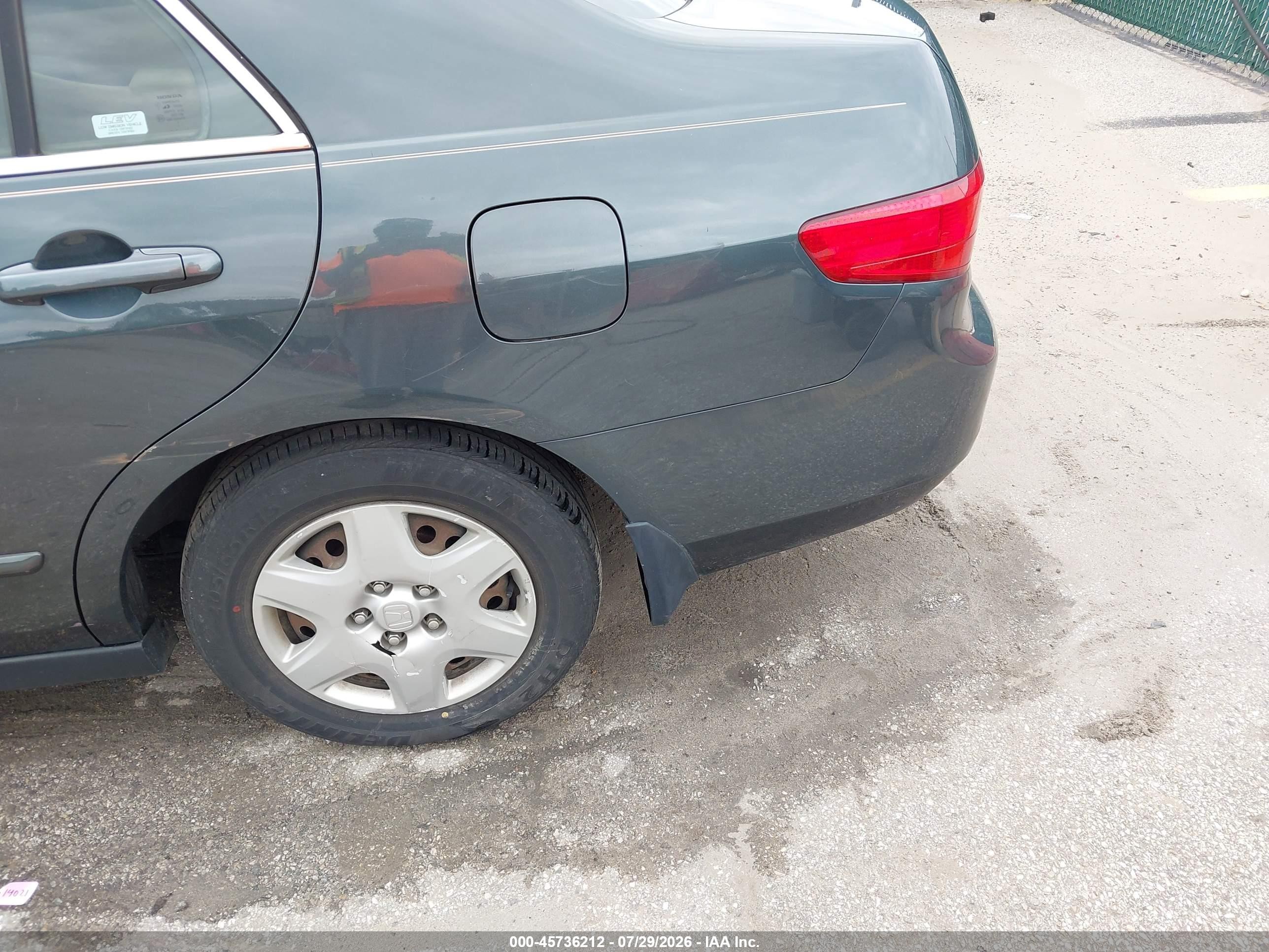 2005 Honda Accord 2.4 Lx Green vin: 1HGCM554X5A145270