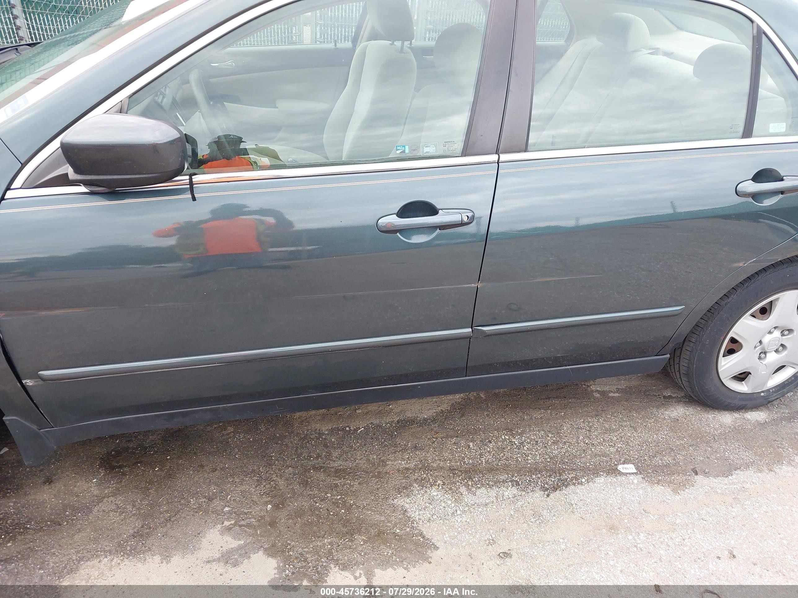 2005 Honda Accord 2.4 Lx Green vin: 1HGCM554X5A145270