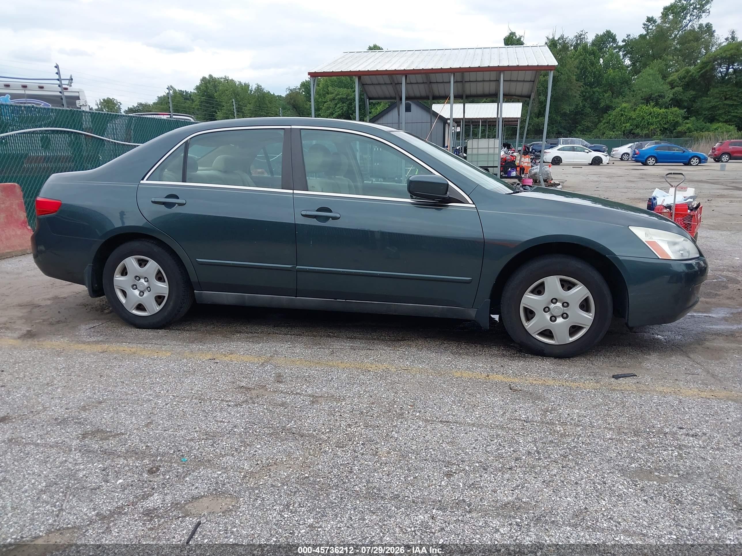 2005 Honda Accord 2.4 Lx Green vin: 1HGCM554X5A145270