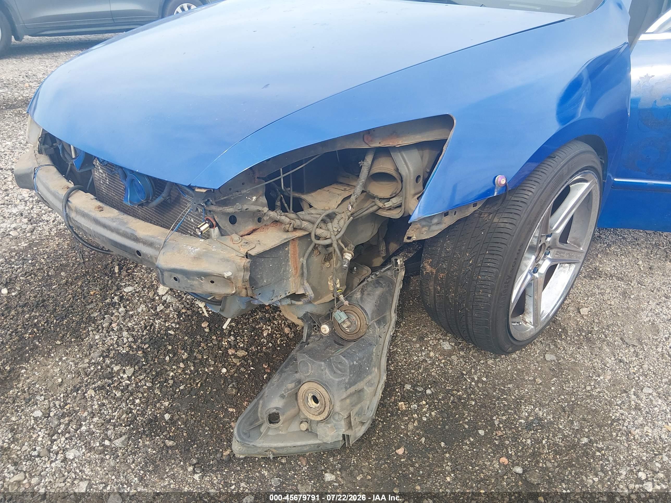 2007 Honda Accord 2.4 Lx Blue vin: 1HGCM554X7A066068