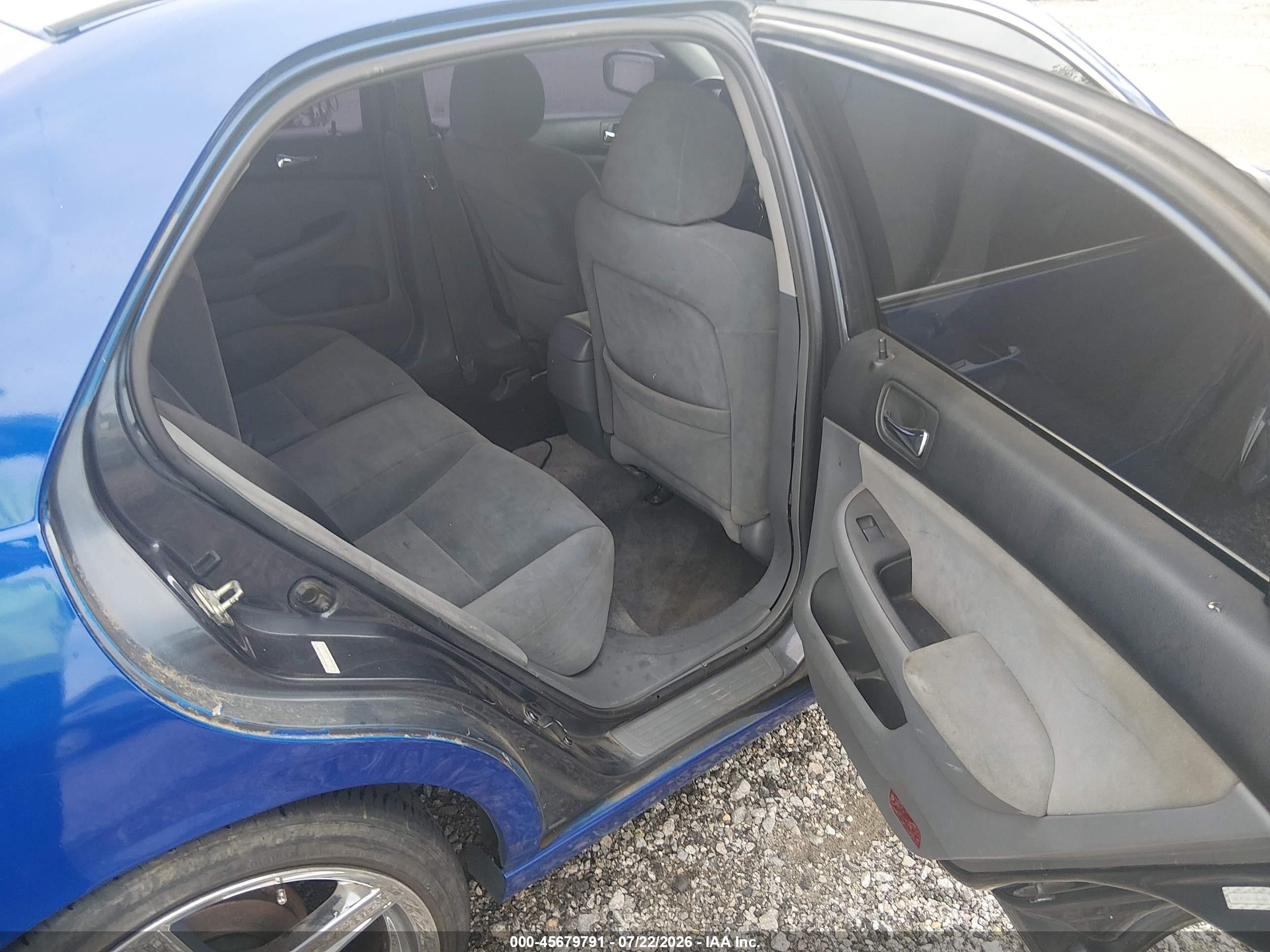 2007 Honda Accord 2.4 Lx Blue vin: 1HGCM554X7A066068