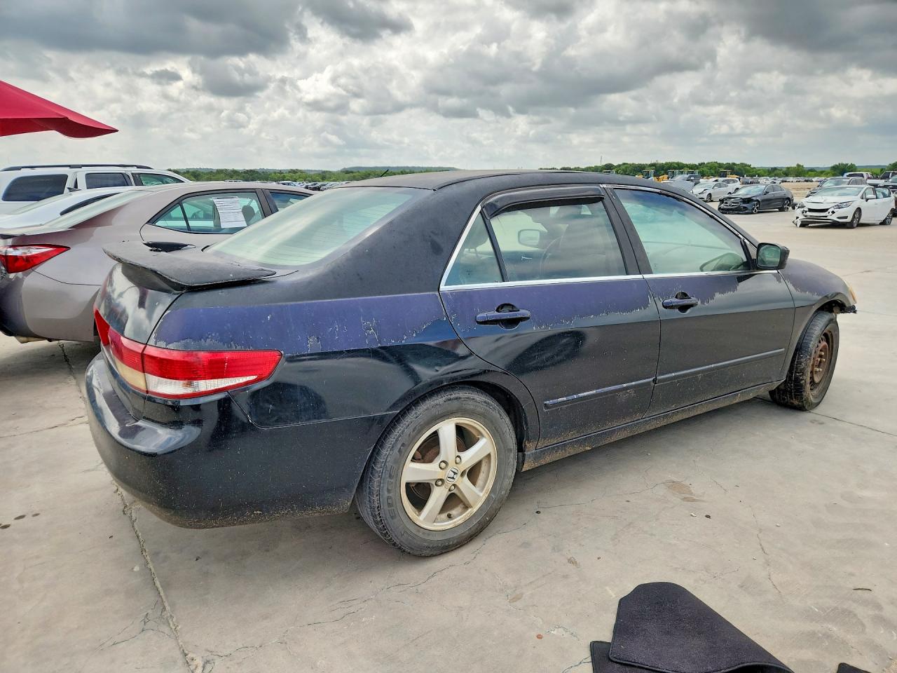 2003 Honda Accord Ex Black vin: 1HGCM55673A107087