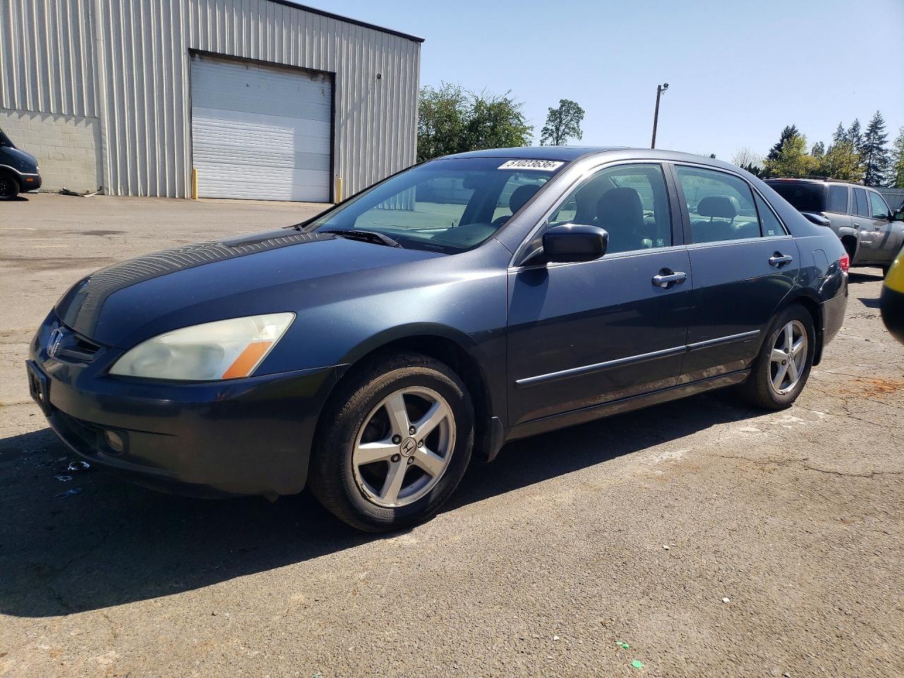 2005 Honda Accord Ex Blue vin: 1HGCM55705A044104