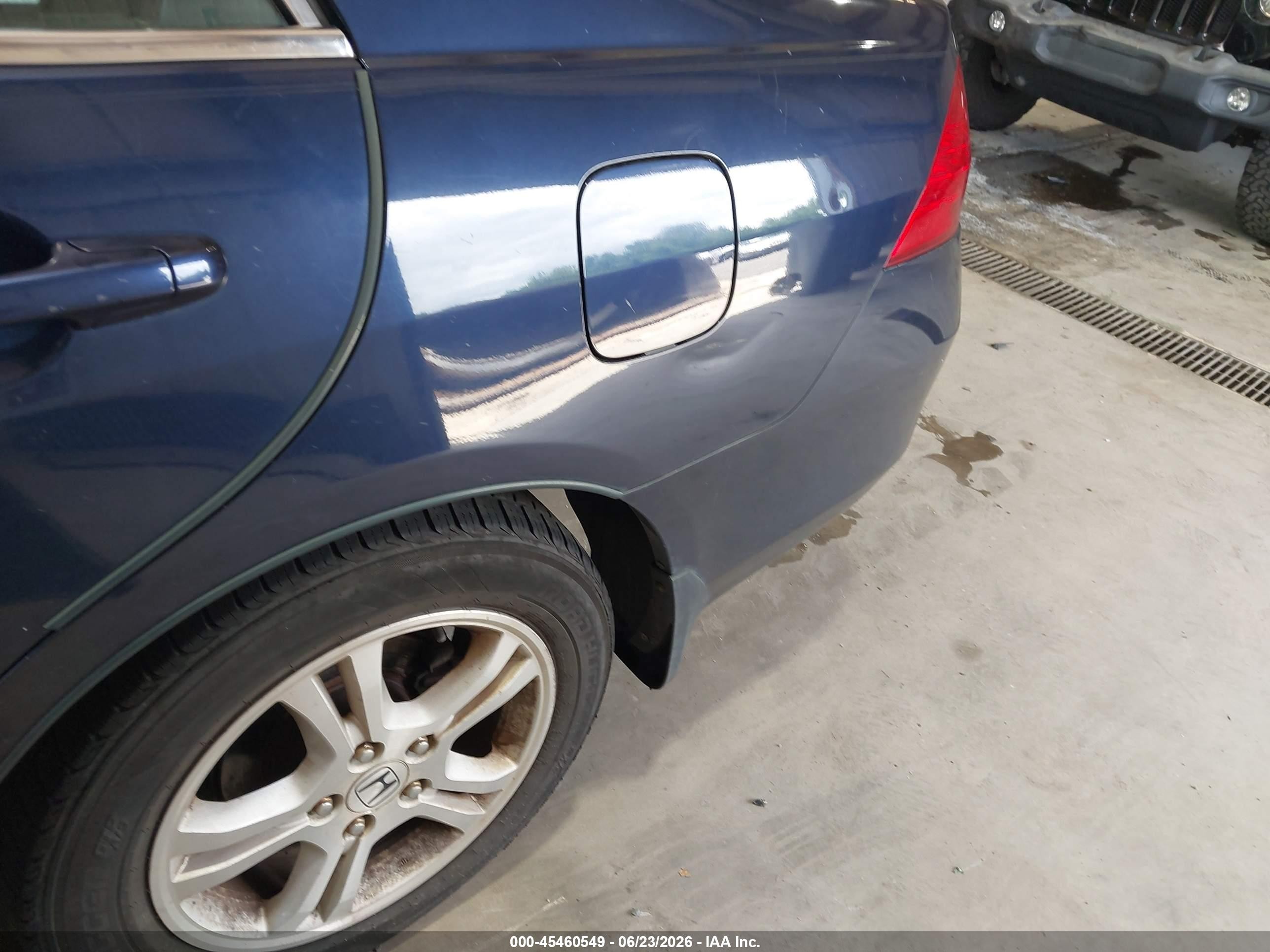 2007 Honda Accord 2.4 Ex Синий vin: 1HGCM55707A037835