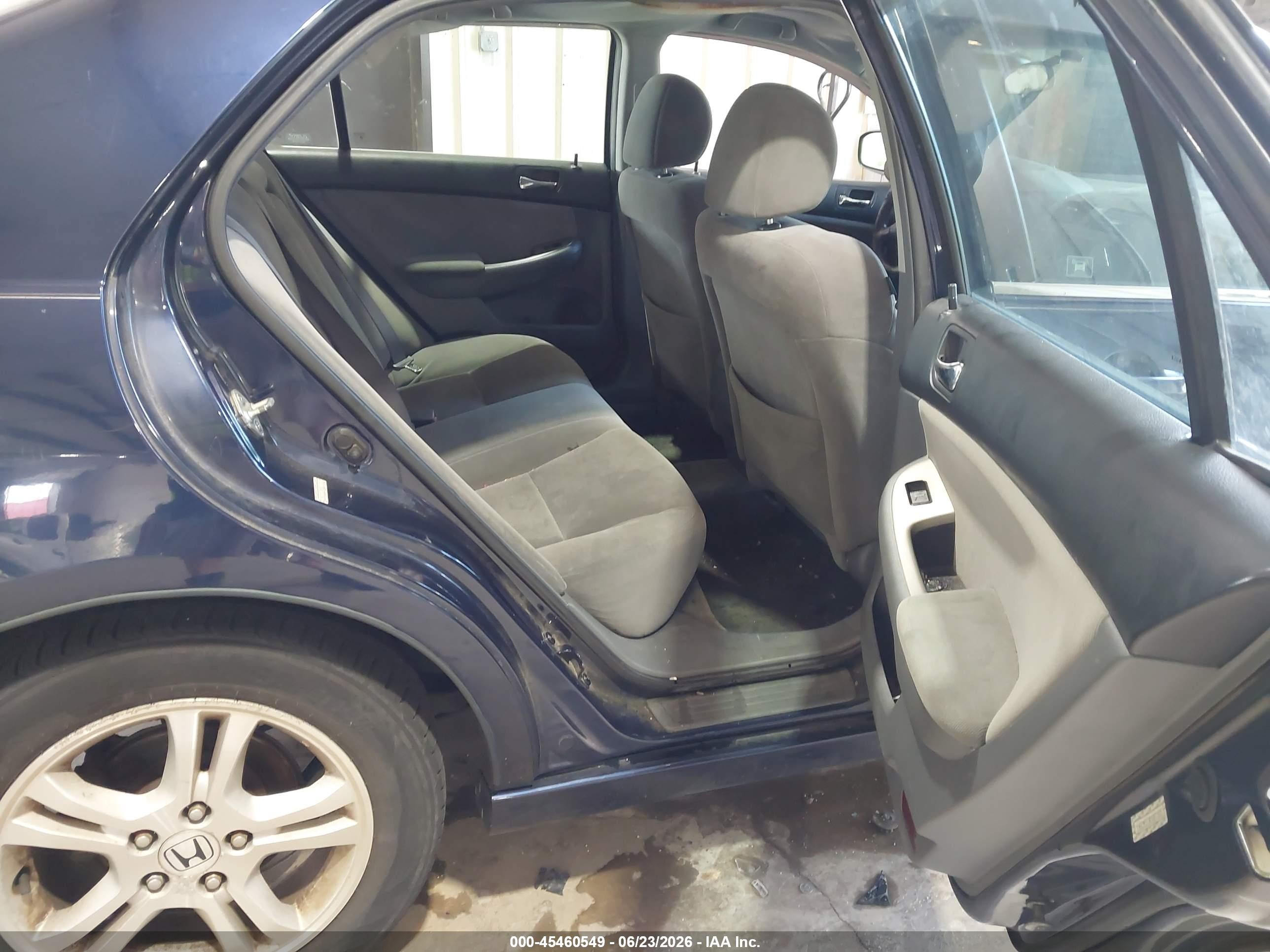 2007 Honda Accord 2.4 Ex Синий vin: 1HGCM55707A037835
