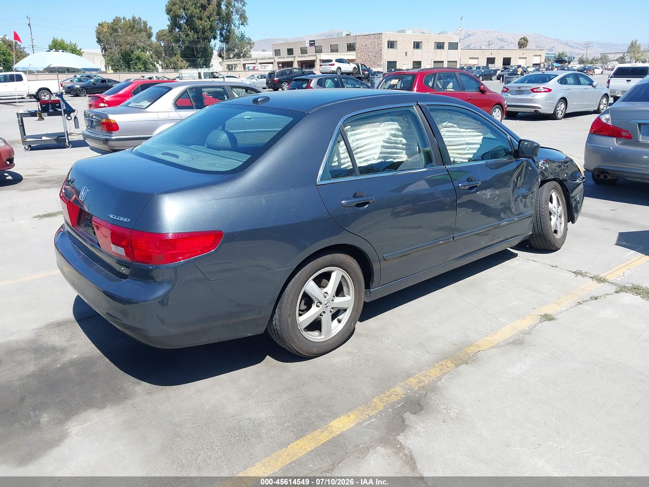 2005 Honda Accord 2.4 Ex Серый vin: 1HGCM55715A152585