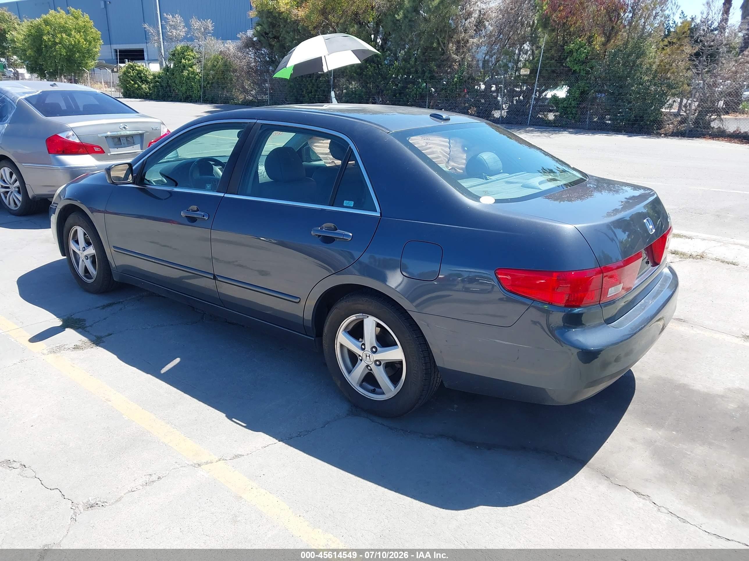 2005 Honda Accord 2.4 Ex Серый vin: 1HGCM55715A152585