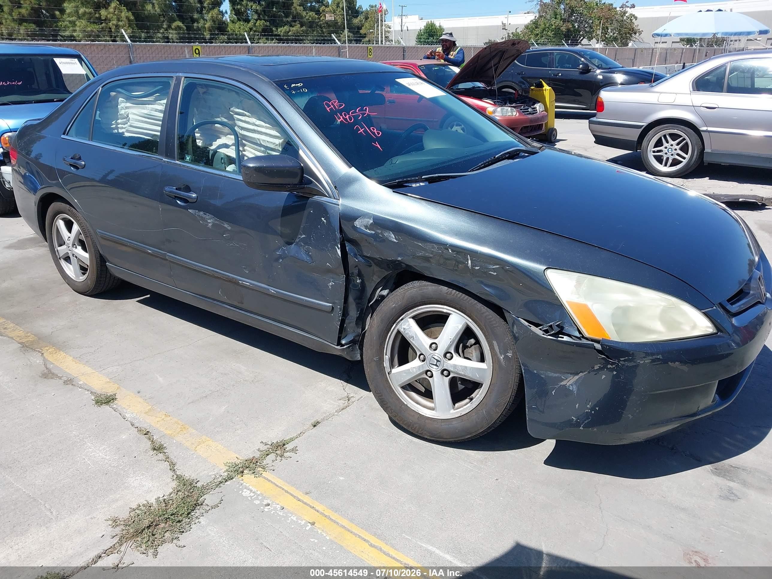 2005 Honda Accord 2.4 Ex Серый vin: 1HGCM55715A152585