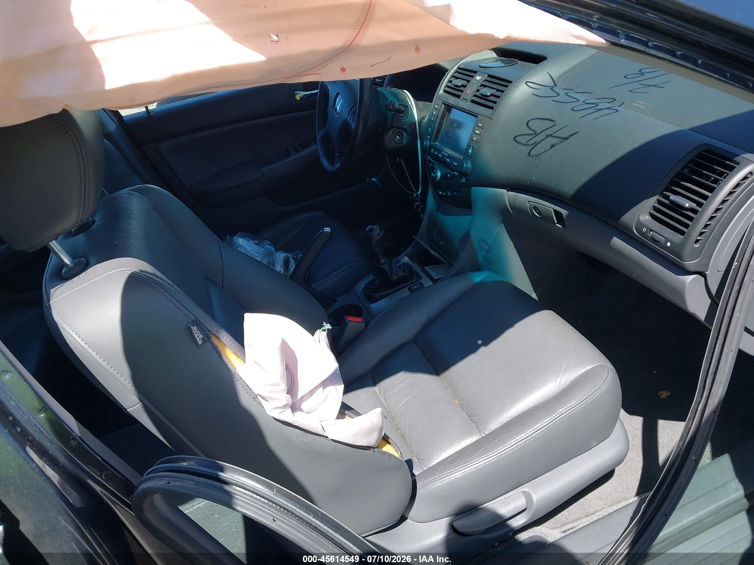 2005 Honda Accord 2.4 Ex Серый vin: 1HGCM55715A152585