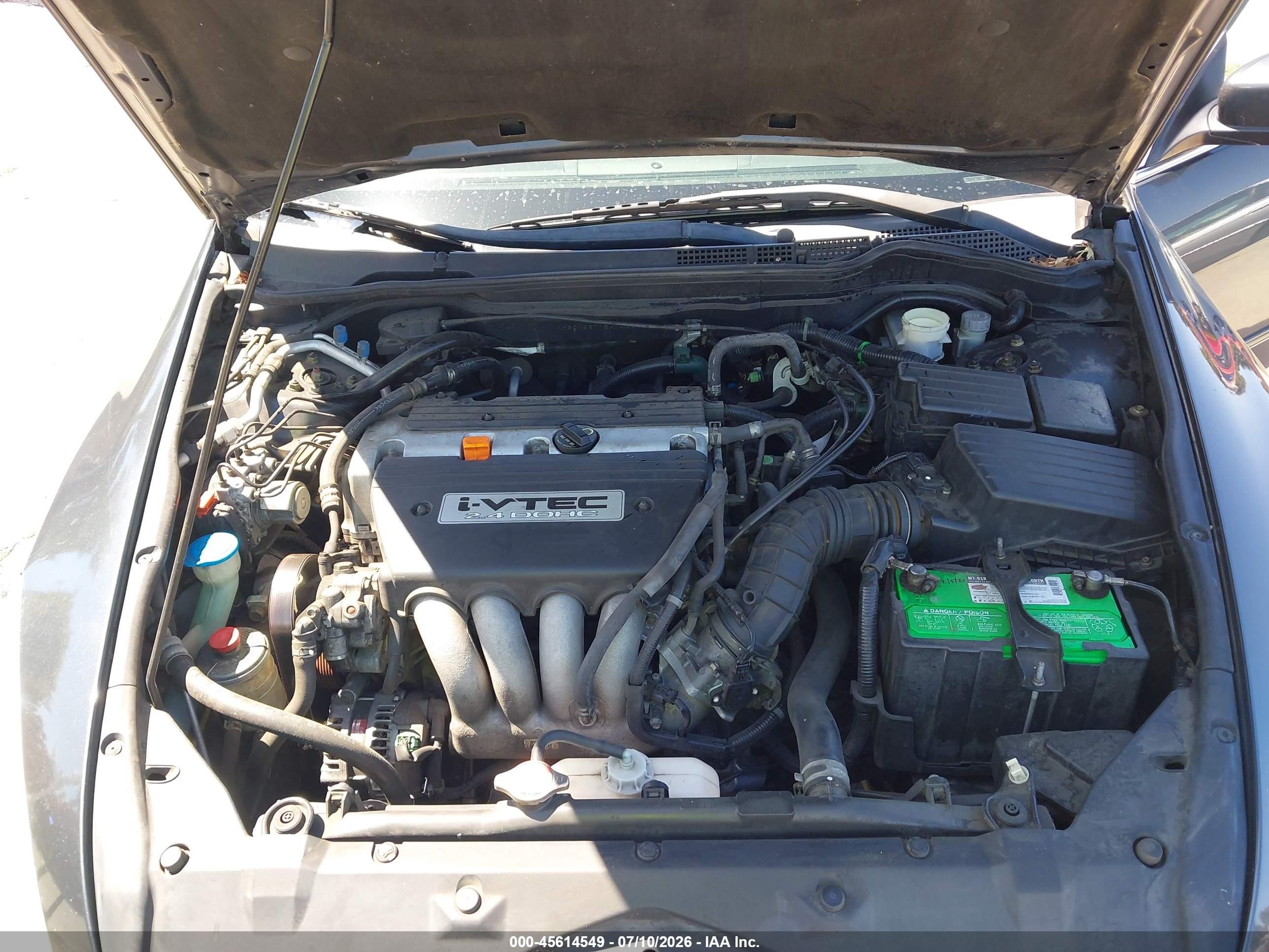 2005 Honda Accord 2.4 Ex Серый vin: 1HGCM55715A152585
