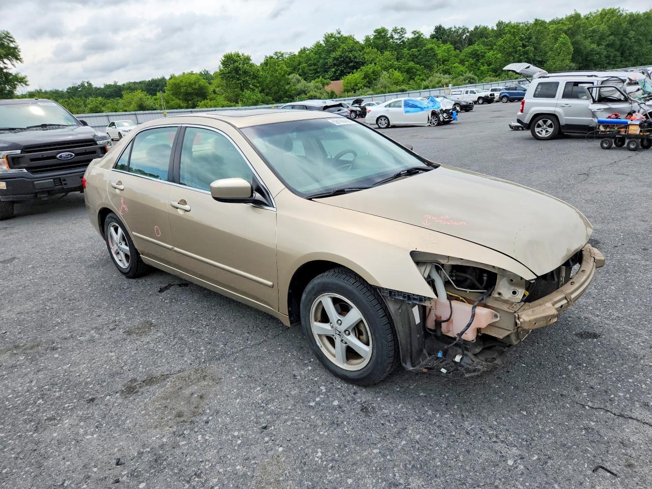 2005 Honda Accord Ex Tan vin: 1HGCM55735A057283
