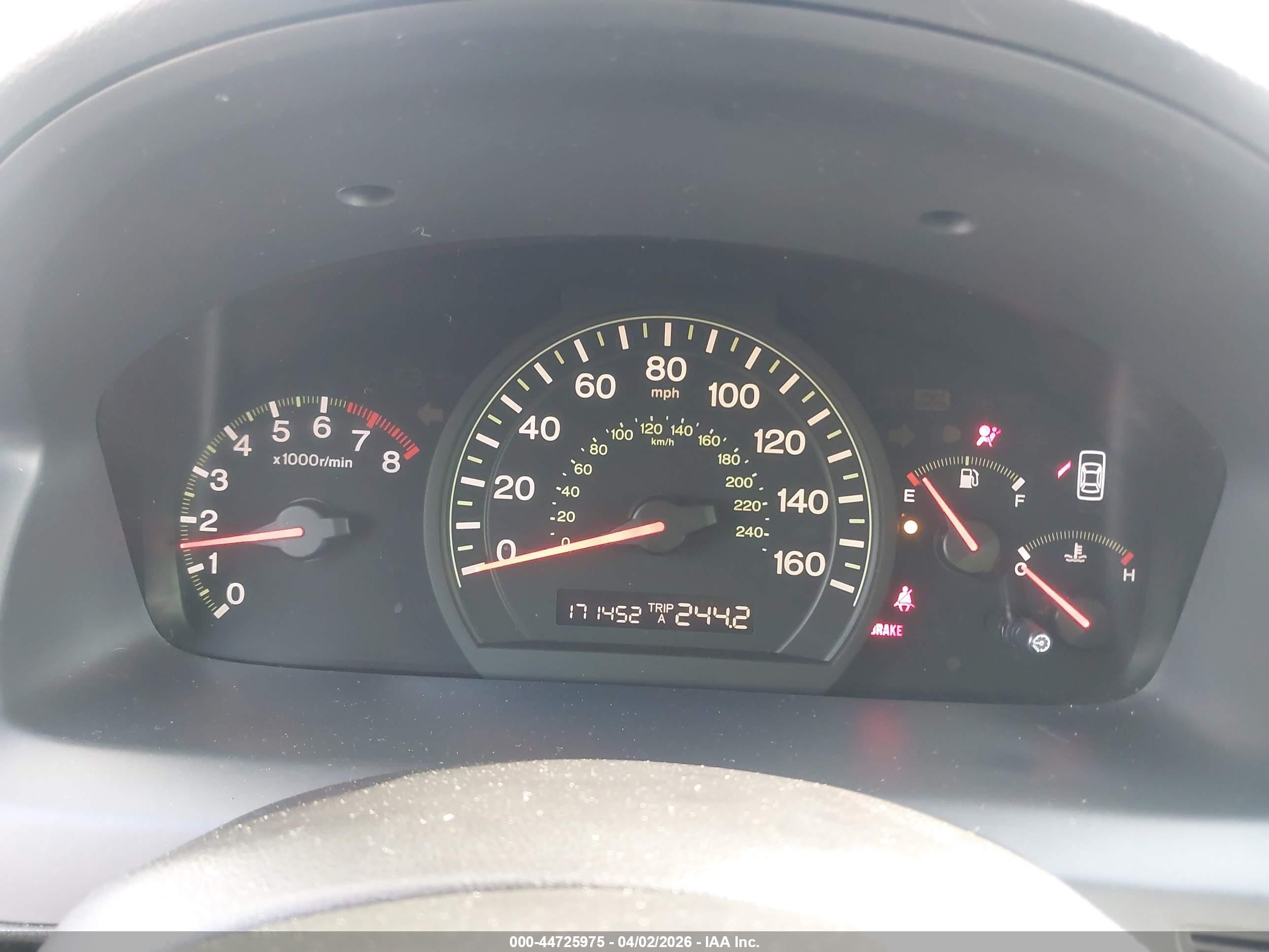 2005 Honda Accord 2.4 Ex Серый vin: 1HGCM55735A172160