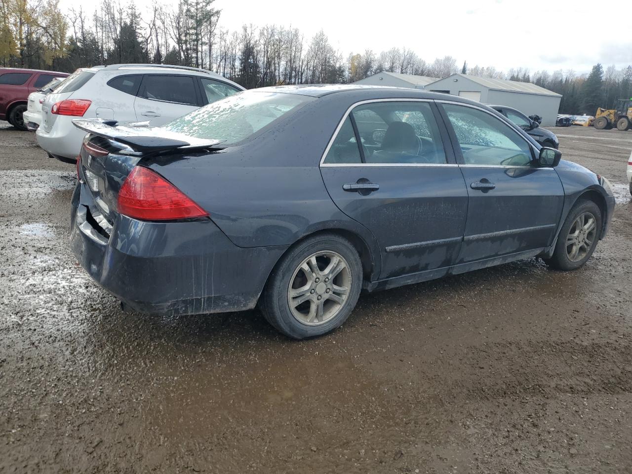 2007 Honda Accord Ex Gray vin: 1HGCM55747A800259