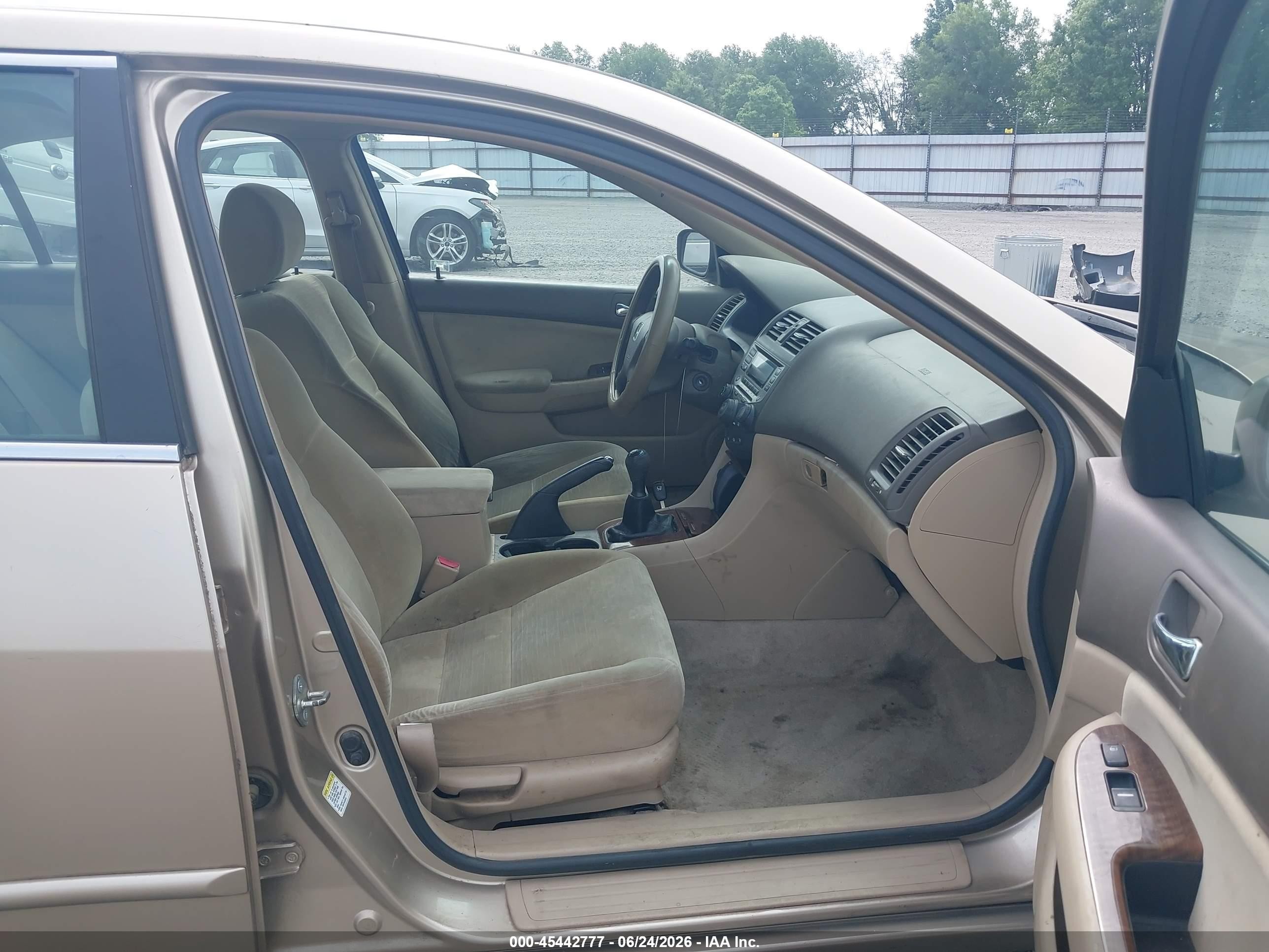 2006 Honda Accord 2.4 Ex Gold vin: 1HGCM55766A030273