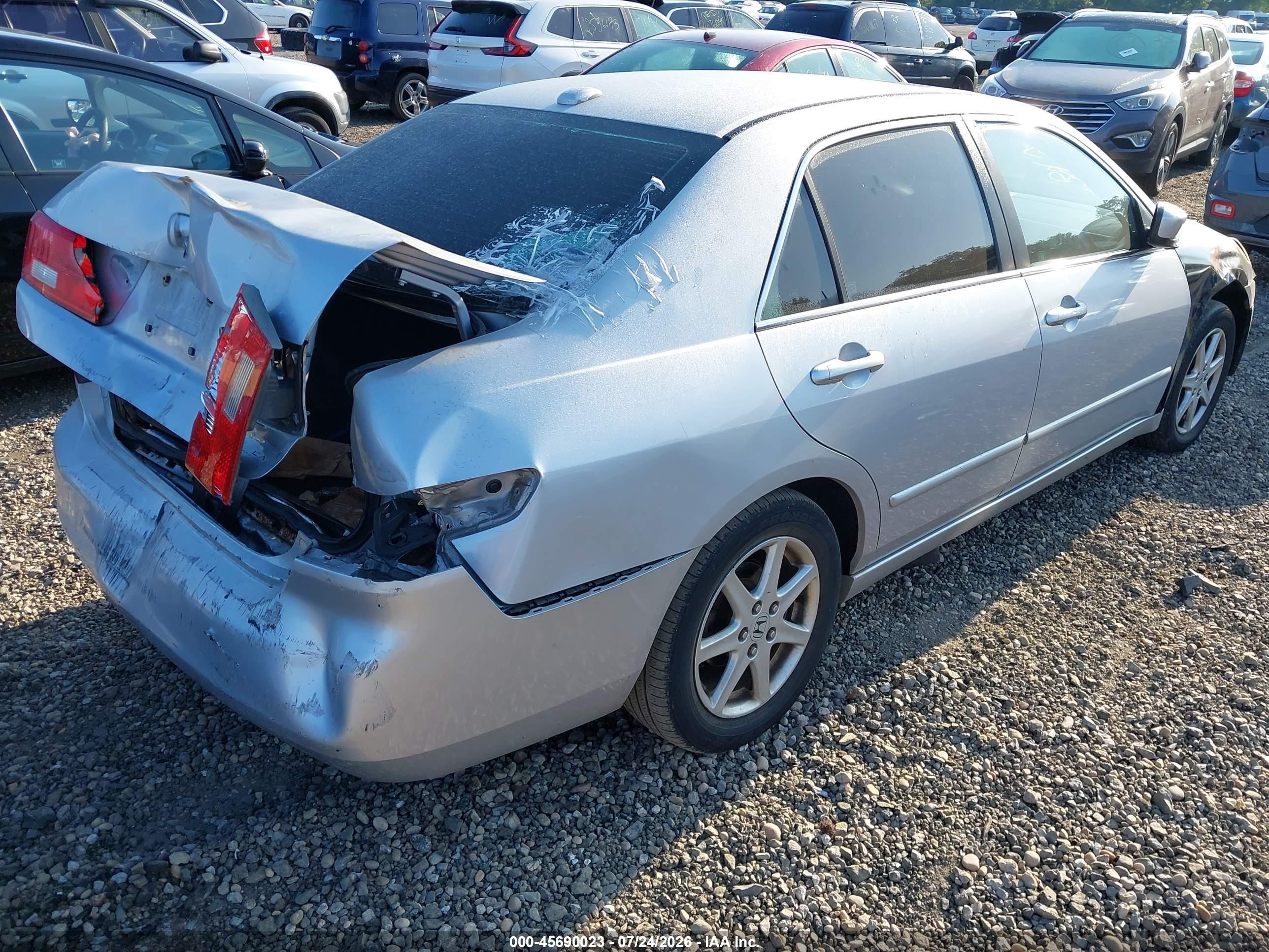 2005 Honda Accord 2.4 Ex Silver vin: 1HGCM55825A019102