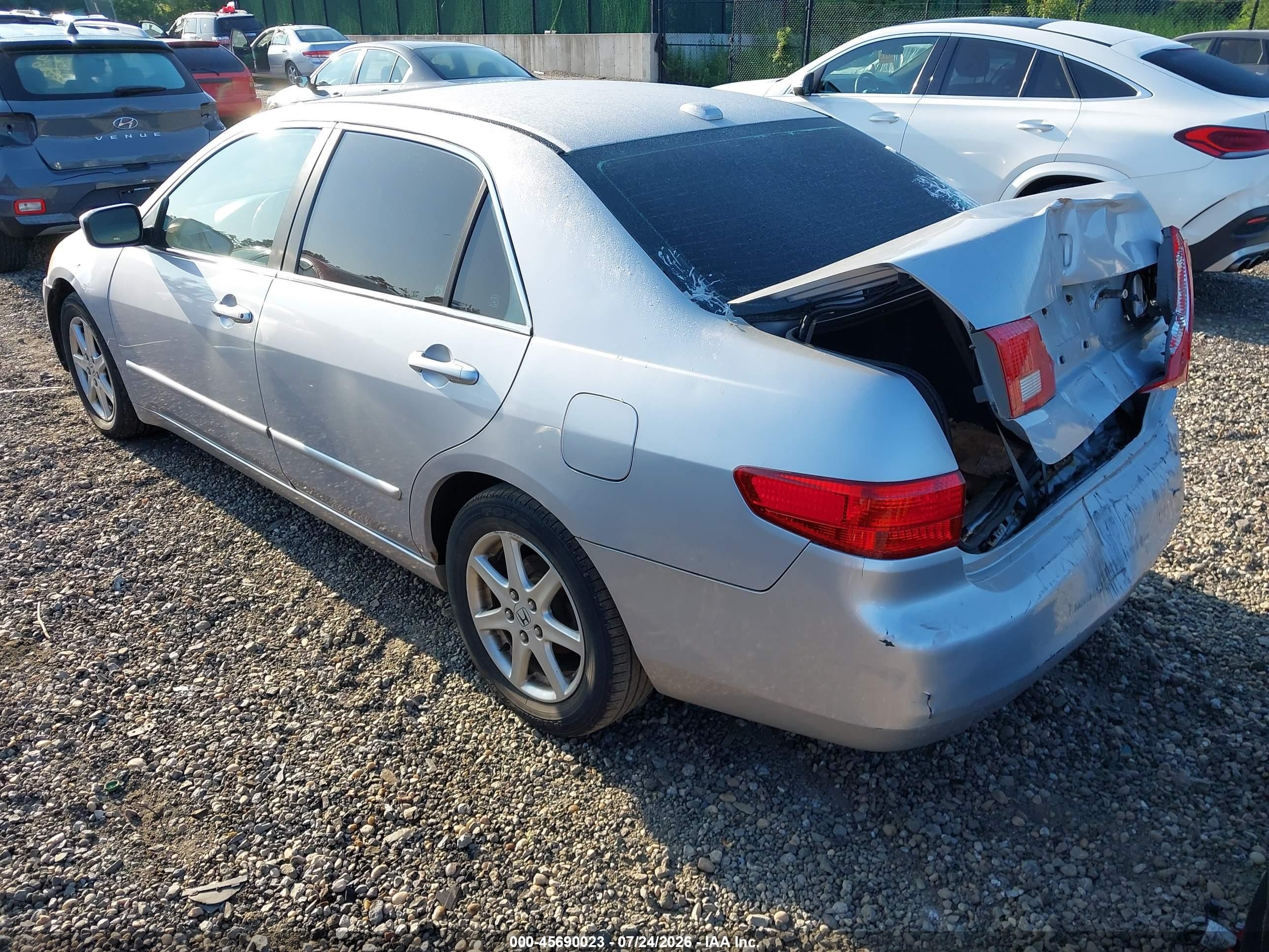 2005 Honda Accord 2.4 Ex Silver vin: 1HGCM55825A019102