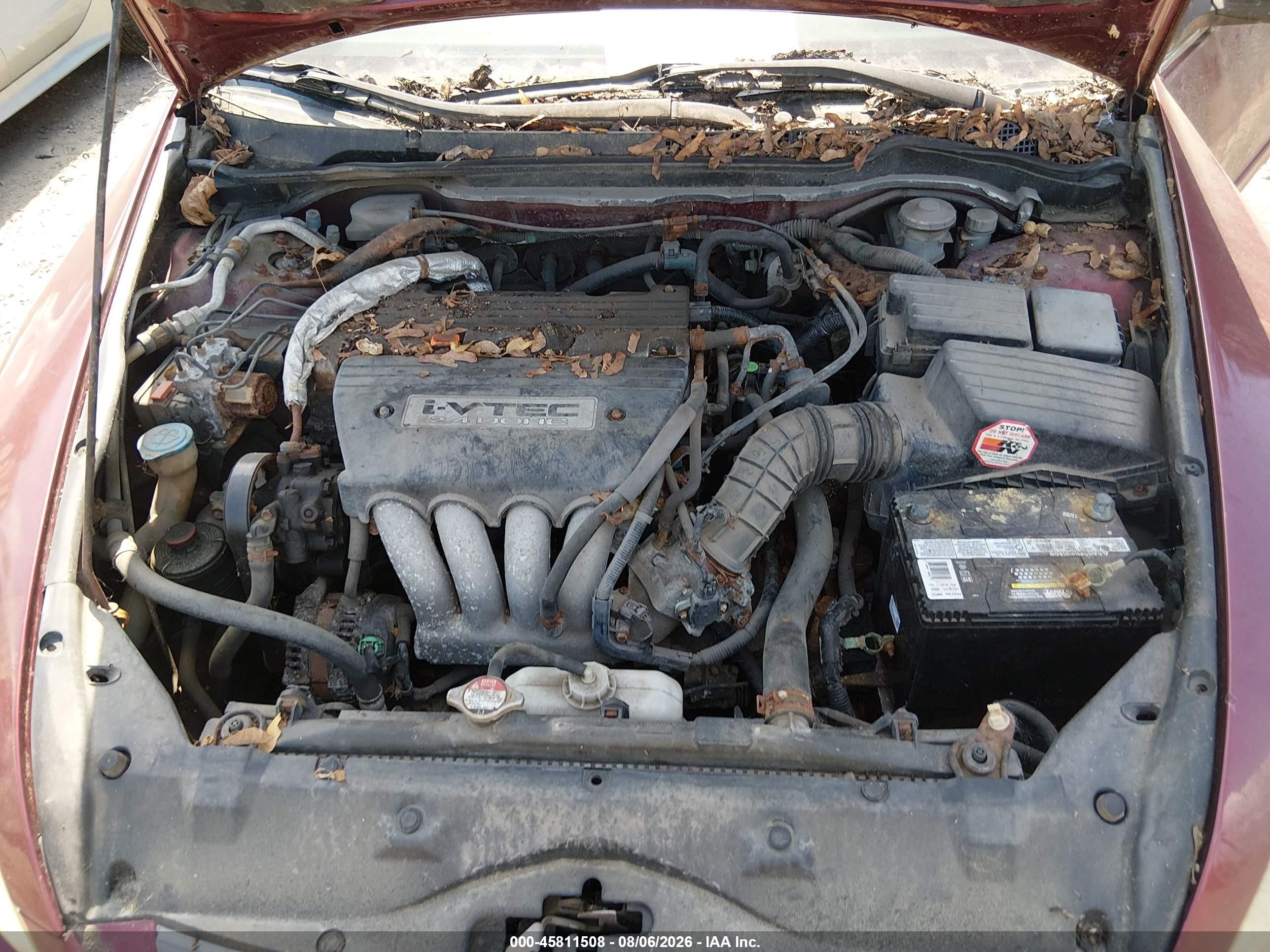 2004 Honda Accord 2.4 Ex Maroon vin: 1HGCM55834A129364