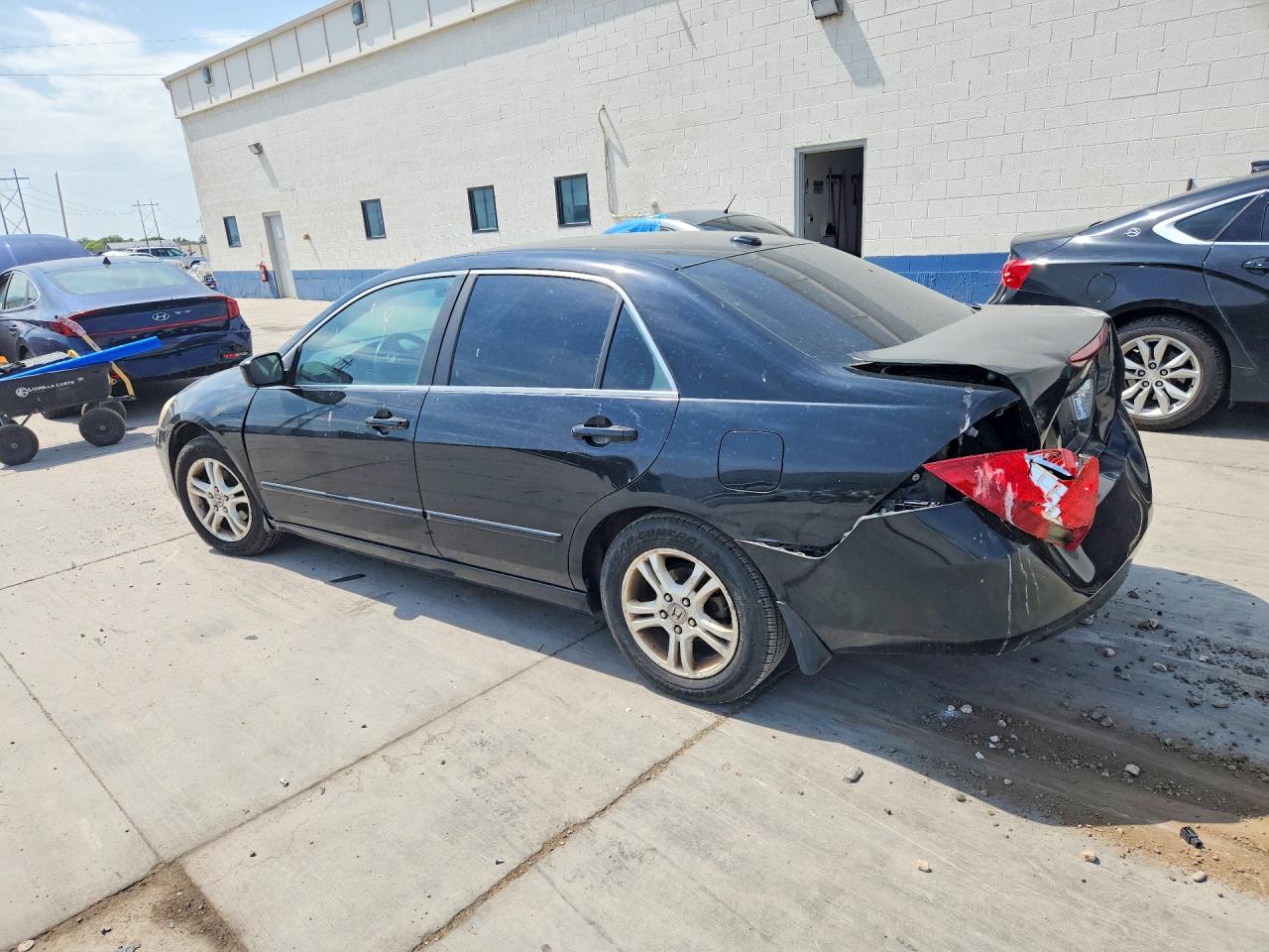 2007 Honda Accord Ex Черный vin: 1HGCM55847A071186