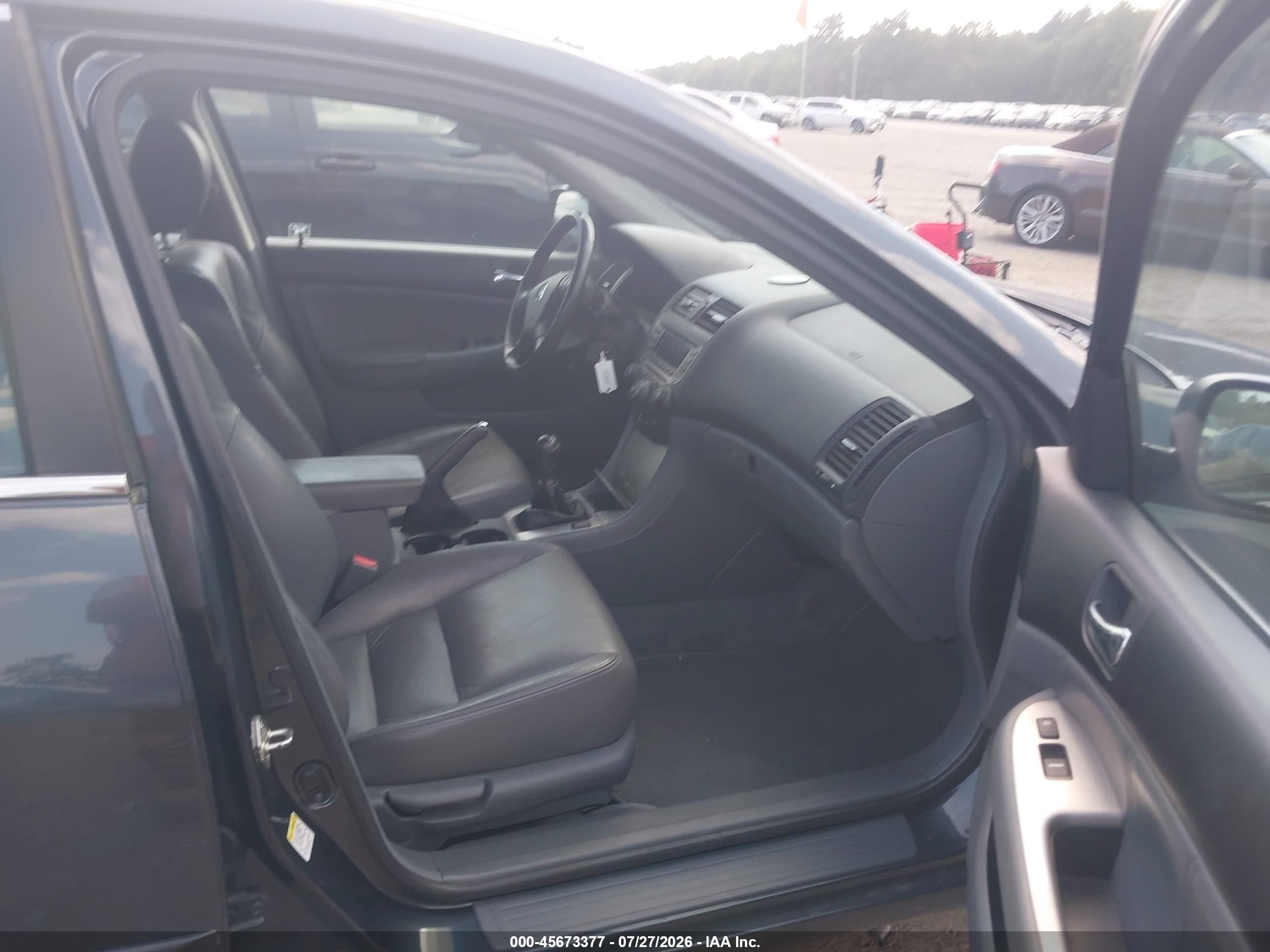 2007 Honda Accord 2.4 Ex Gray vin: 1HGCM55847A183289