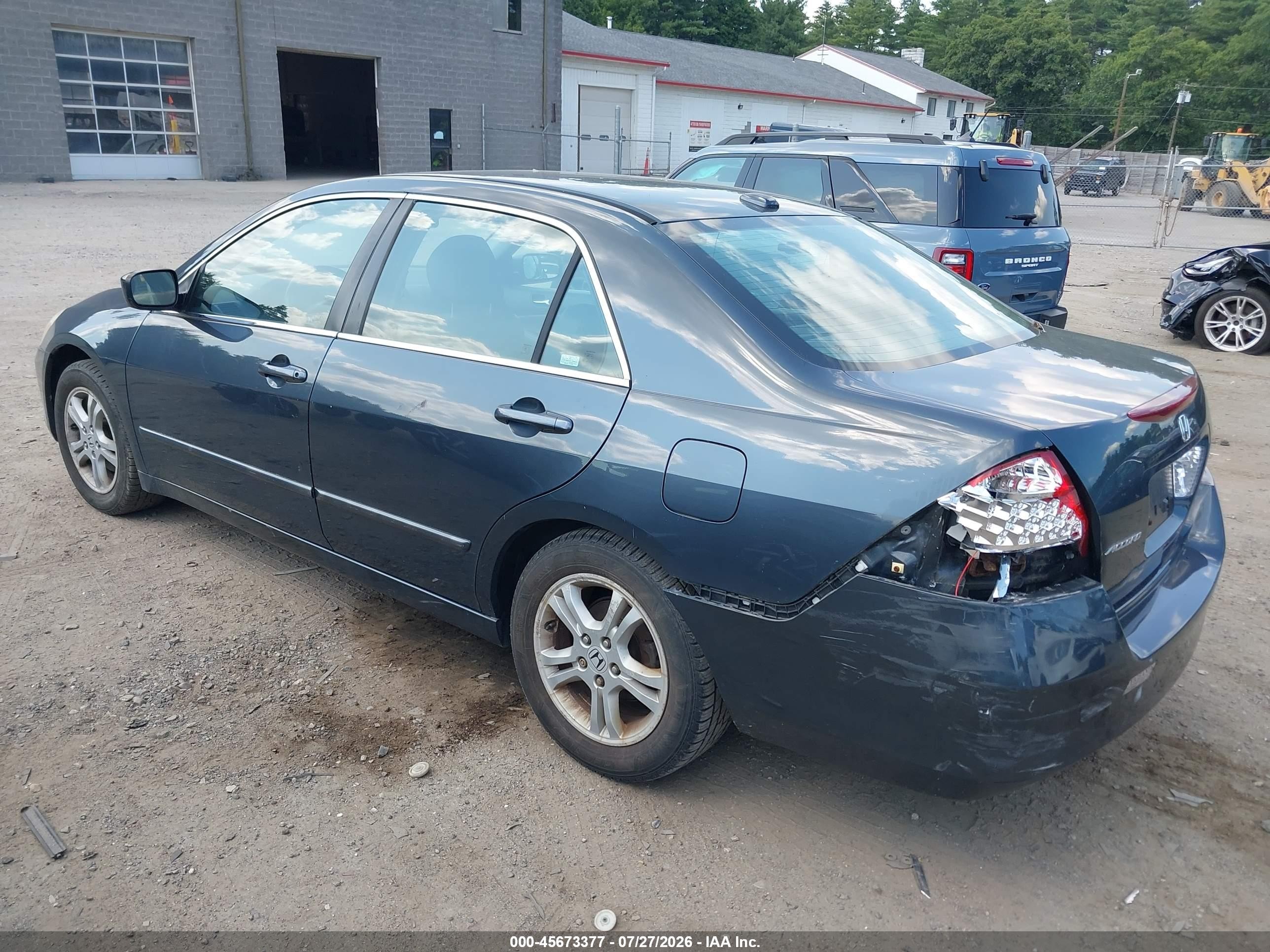 2007 Honda Accord 2.4 Ex Gray vin: 1HGCM55847A183289