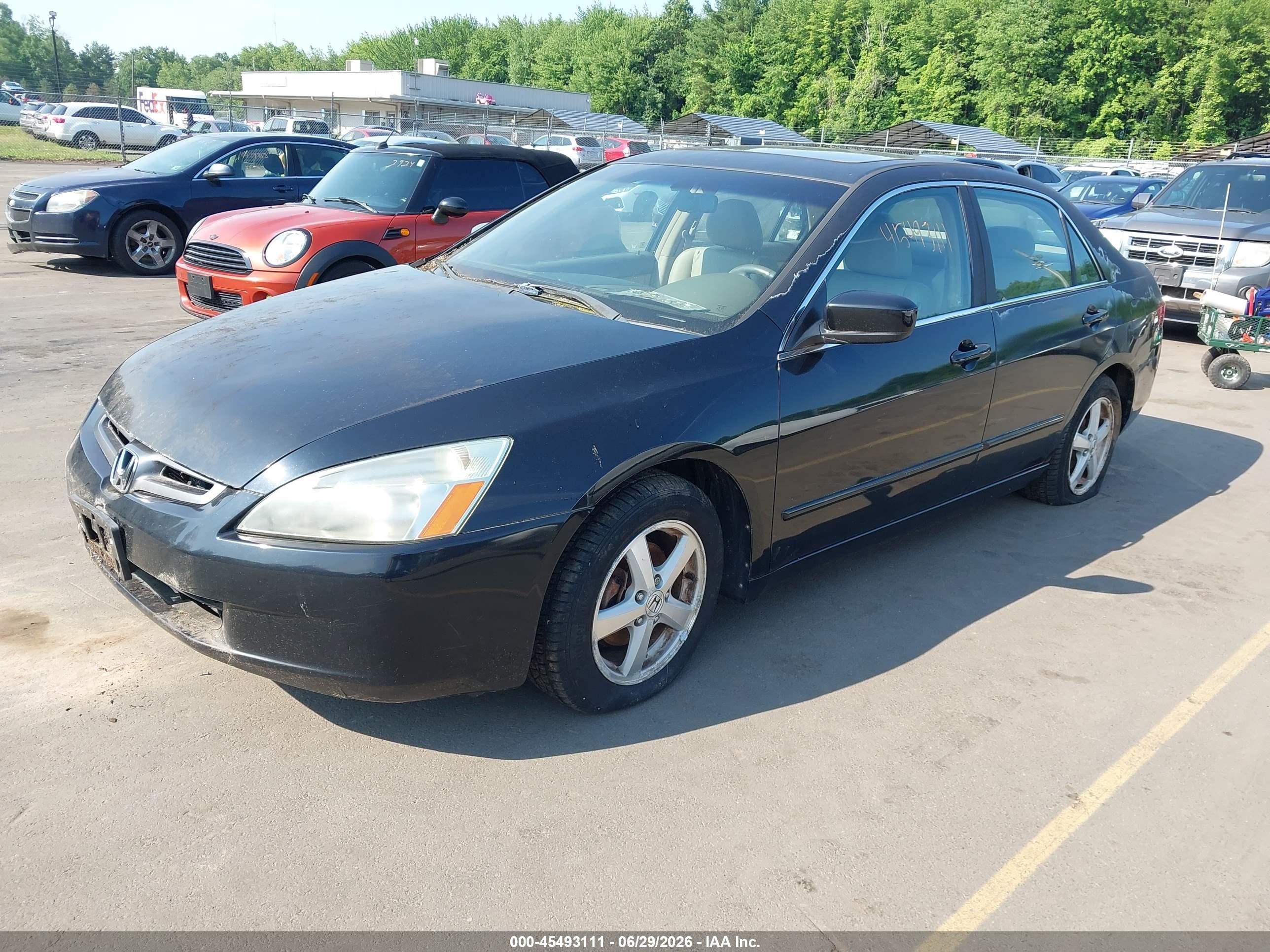 2005 Honda Accord 2.4 Ex Black vin: 1HGCM55855A118951