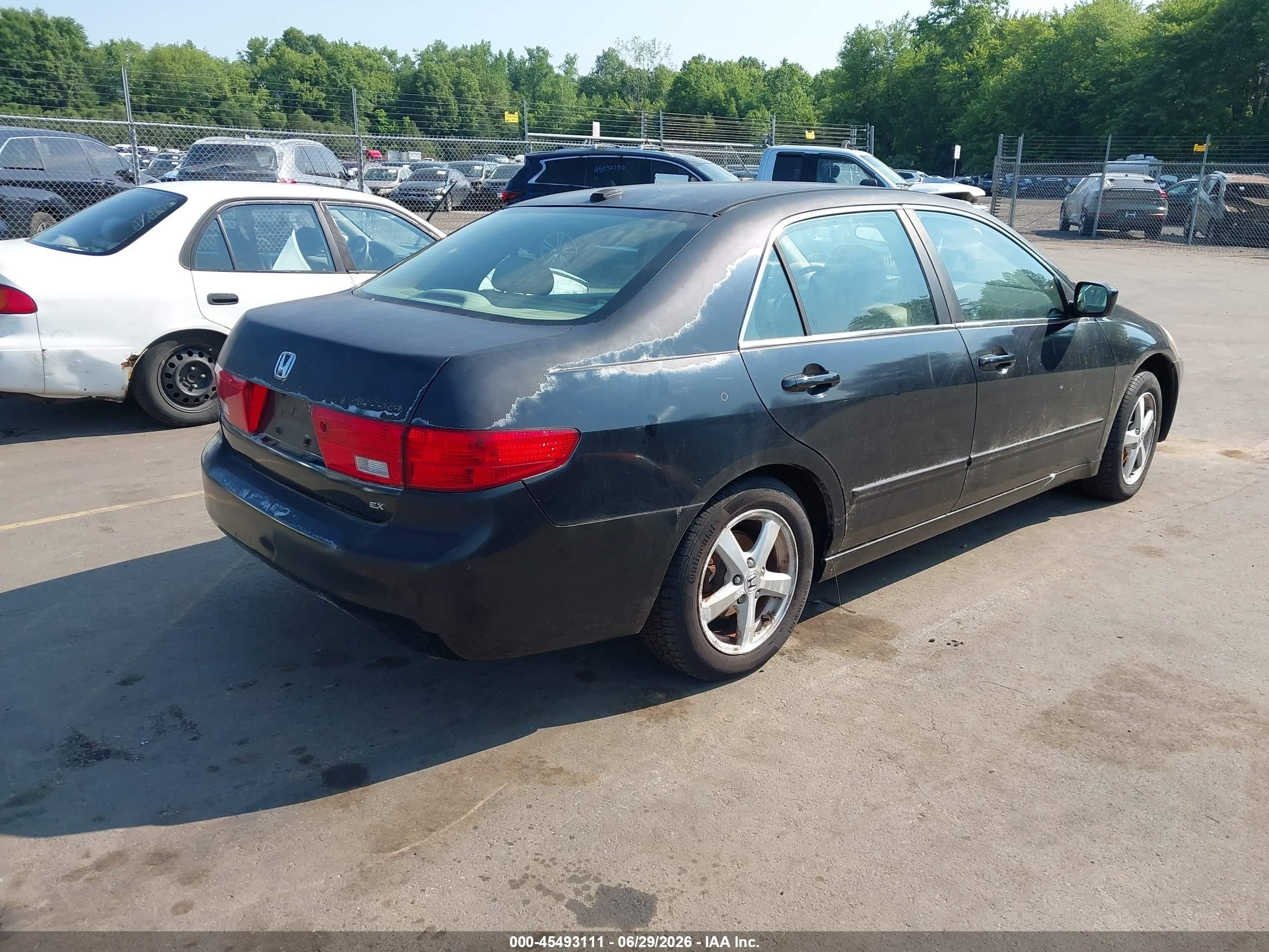 2005 Honda Accord 2.4 Ex Black vin: 1HGCM55855A118951