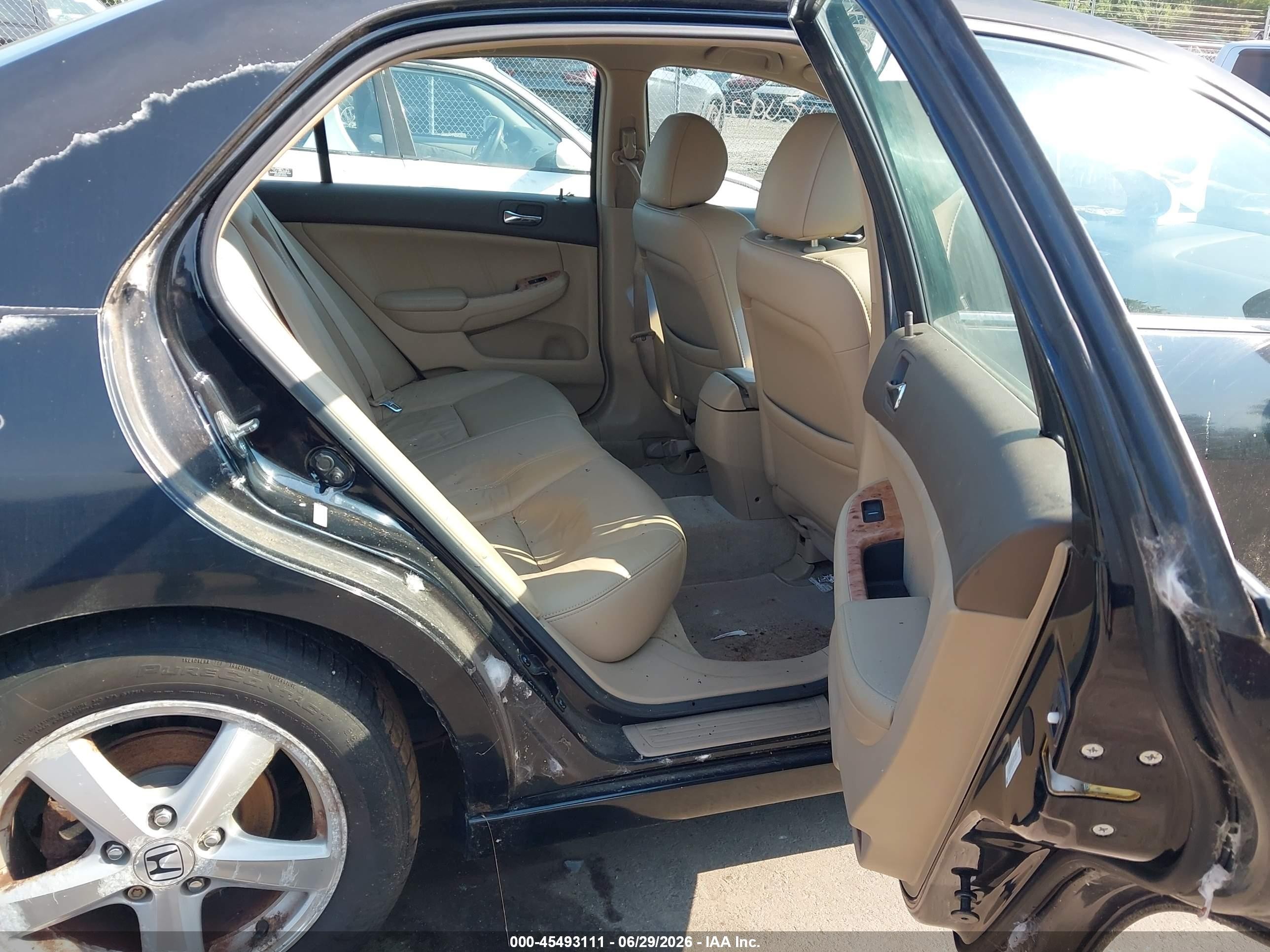 2005 Honda Accord 2.4 Ex Black vin: 1HGCM55855A118951