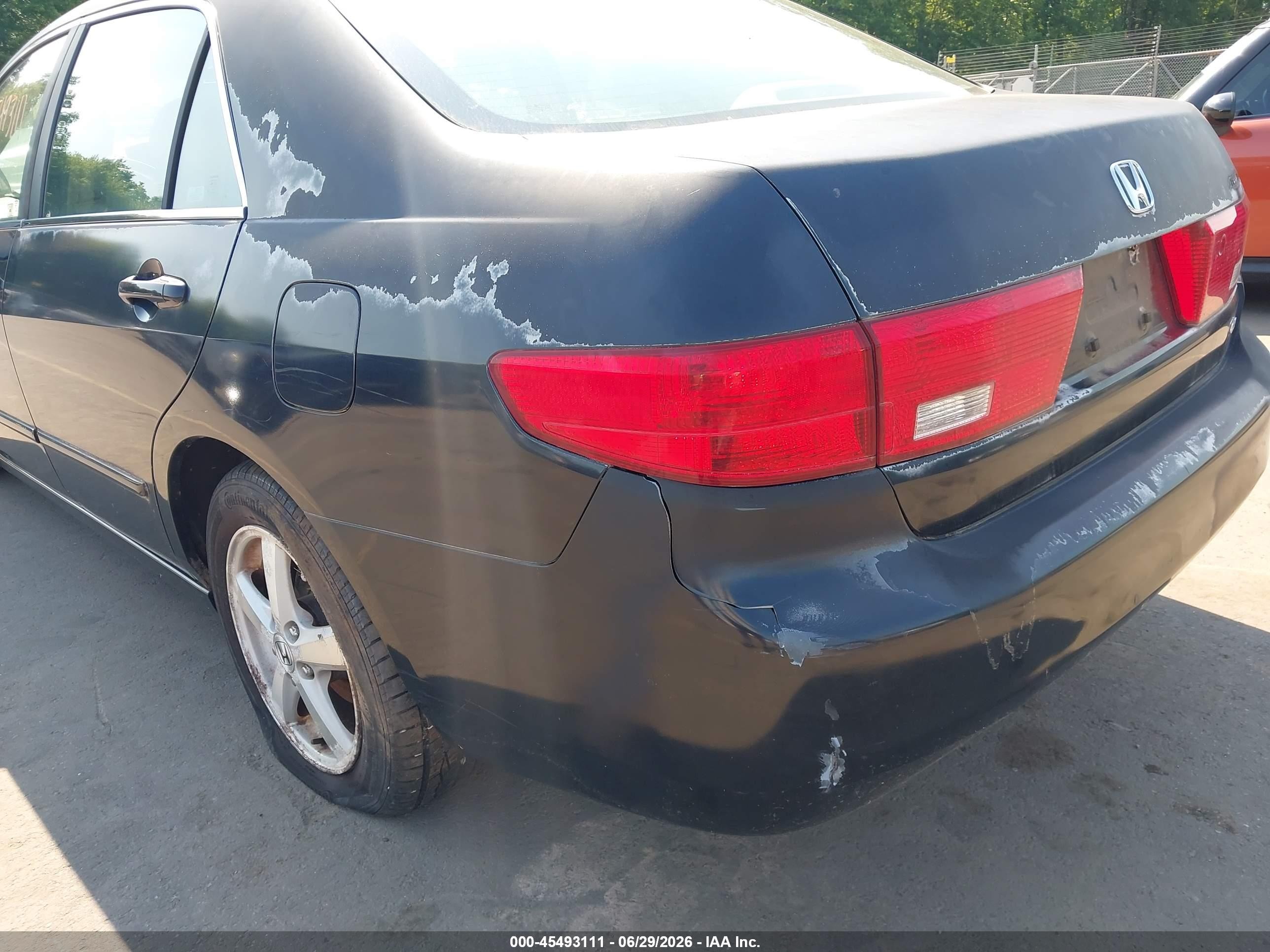 2005 Honda Accord 2.4 Ex Black vin: 1HGCM55855A118951